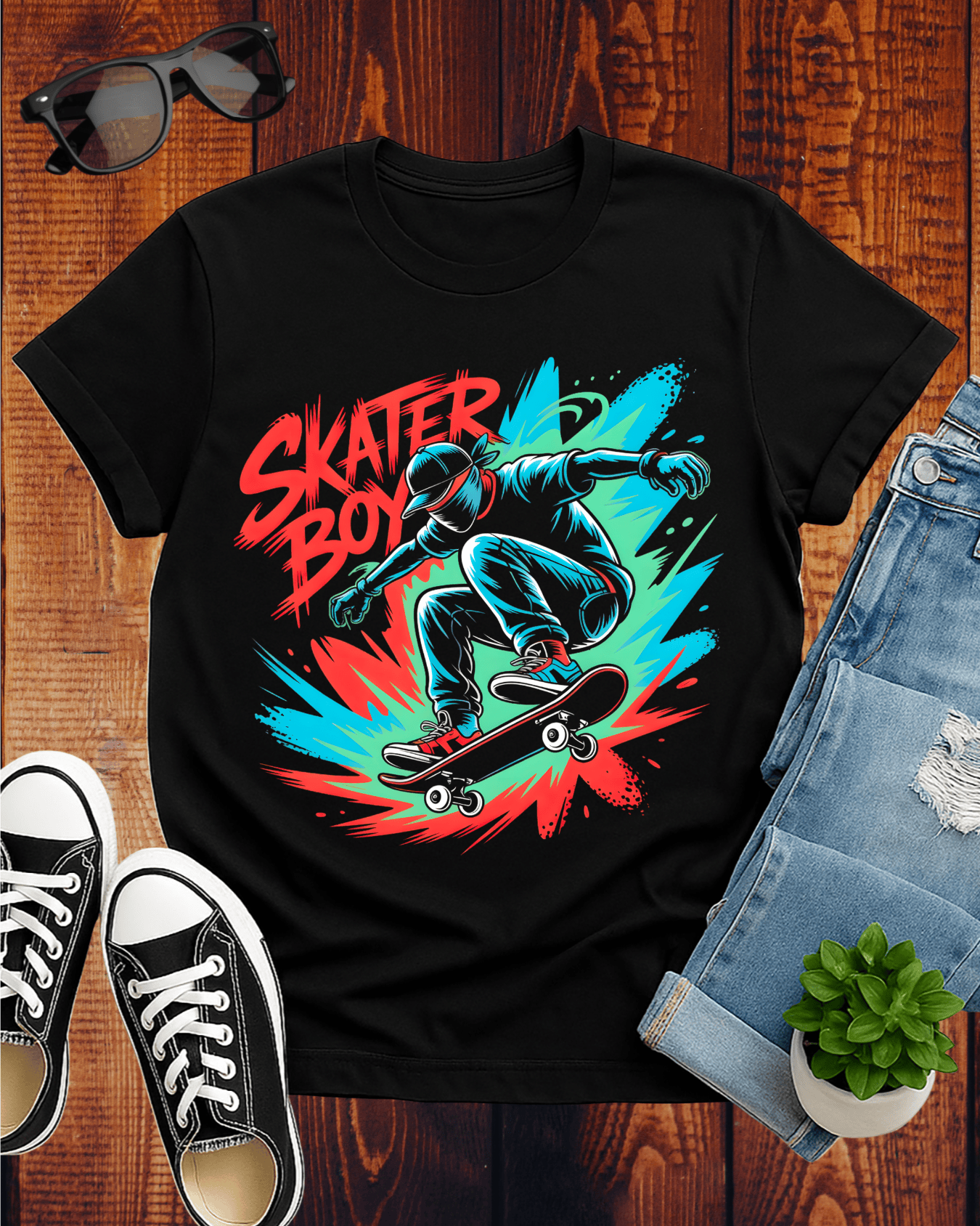 Skateboard T Shirt for Boys
