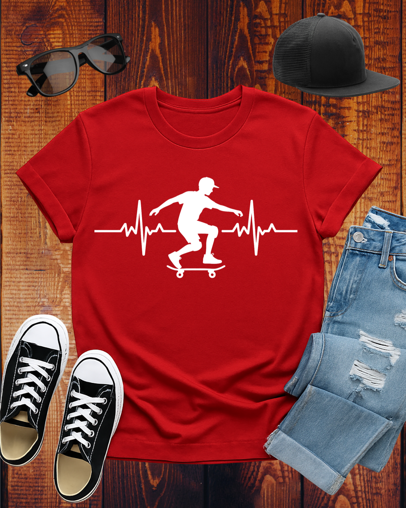 SKATEBOARDING CARDIOGRAM T-Shirt