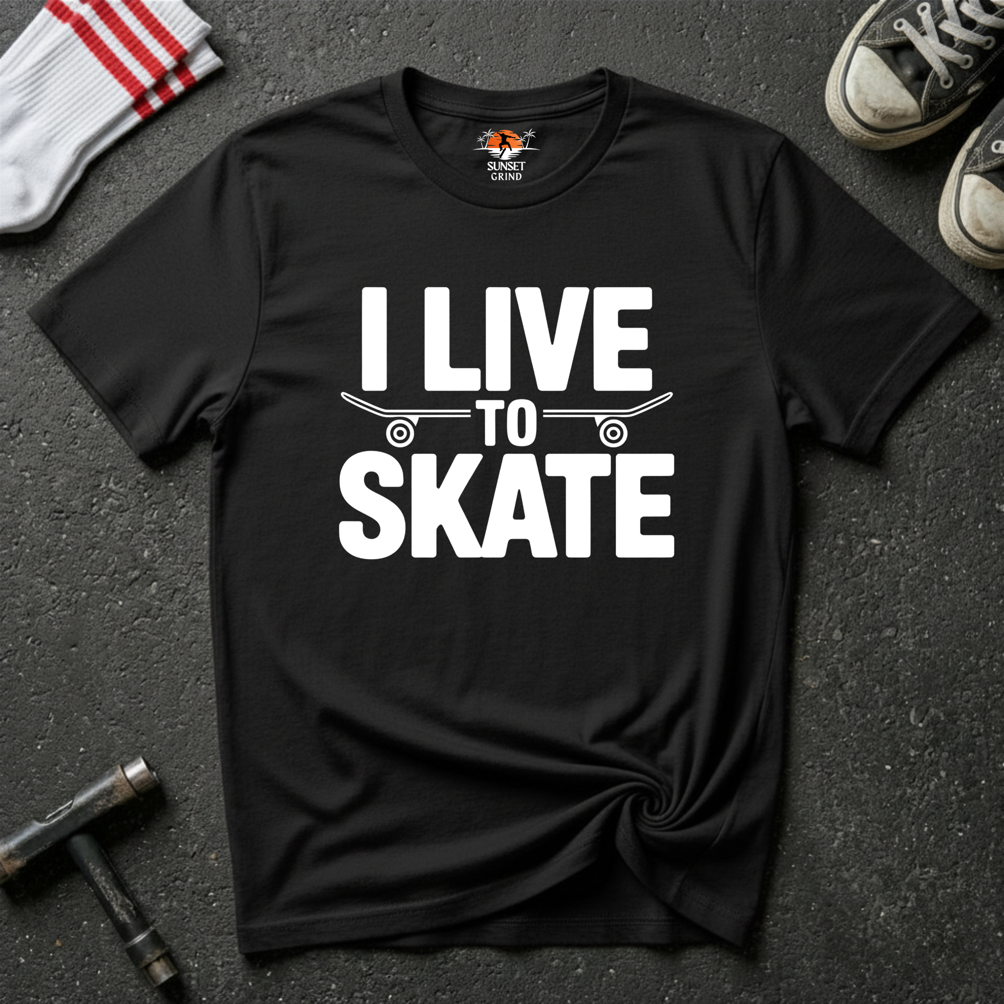 I LIVE TO SKATE T-Shirt