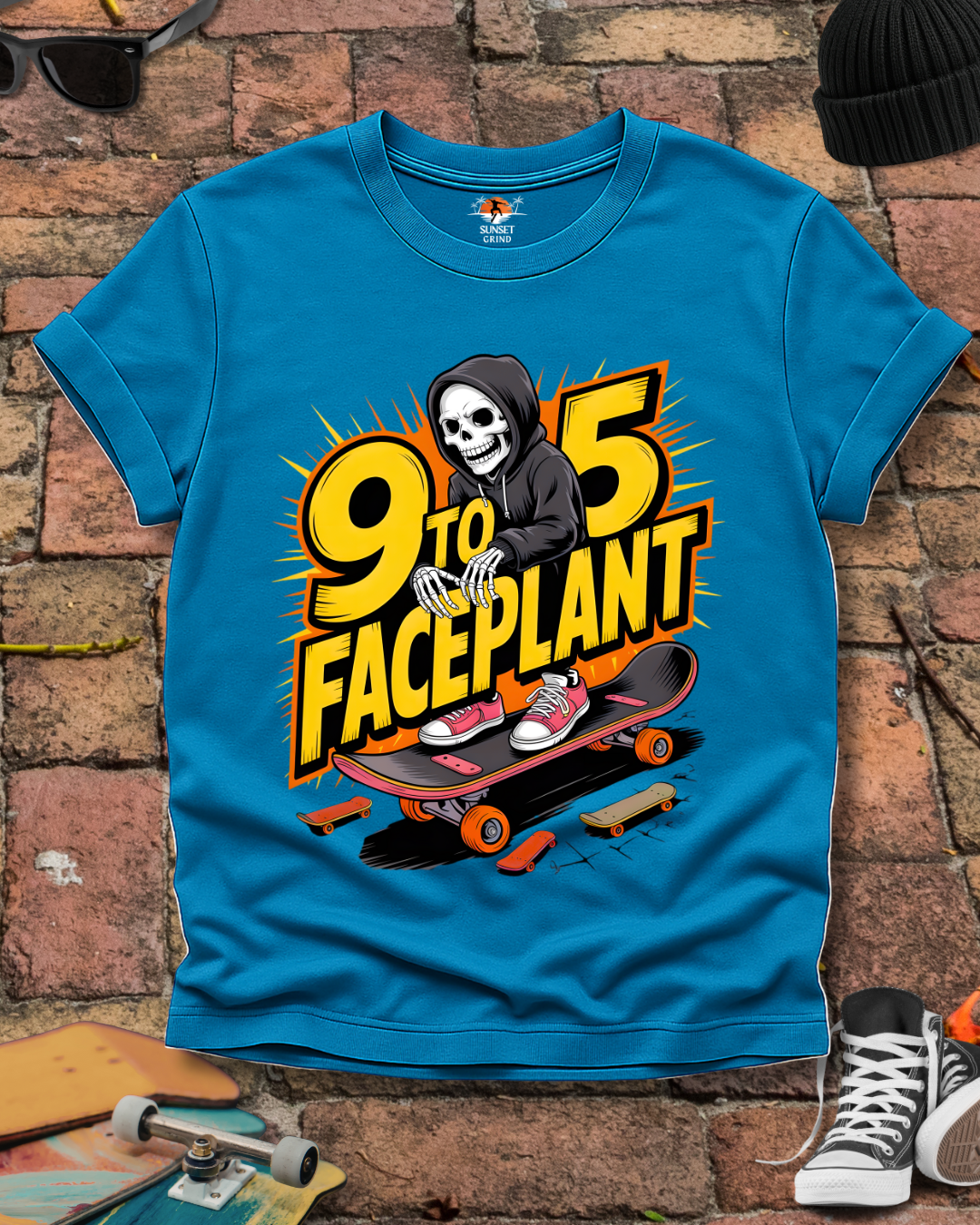9 TO 5 FACEPLANT T-Shirt