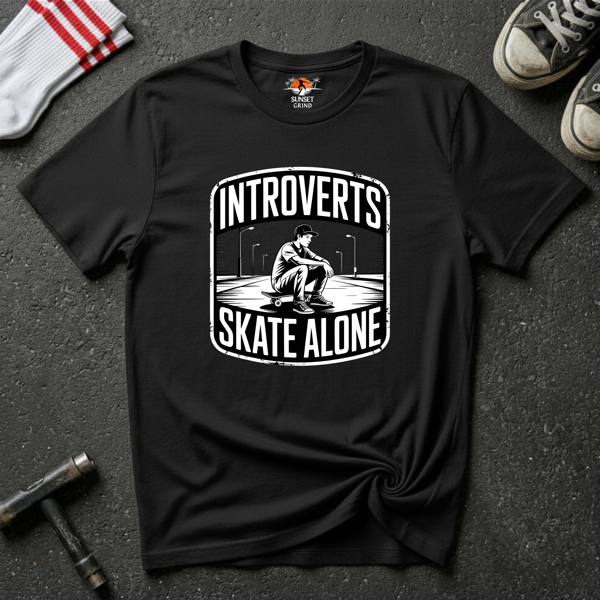 INTROVERTS SKATE ALONE T-Shirt
