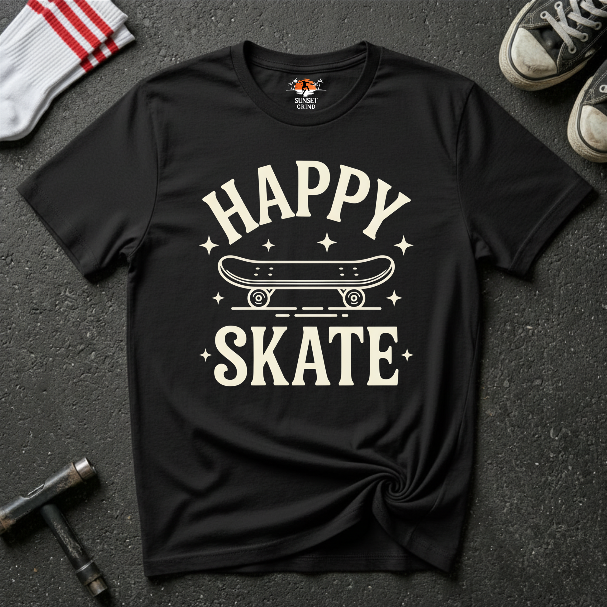 HAPPY SKATE-MINIMAL T-Shirt