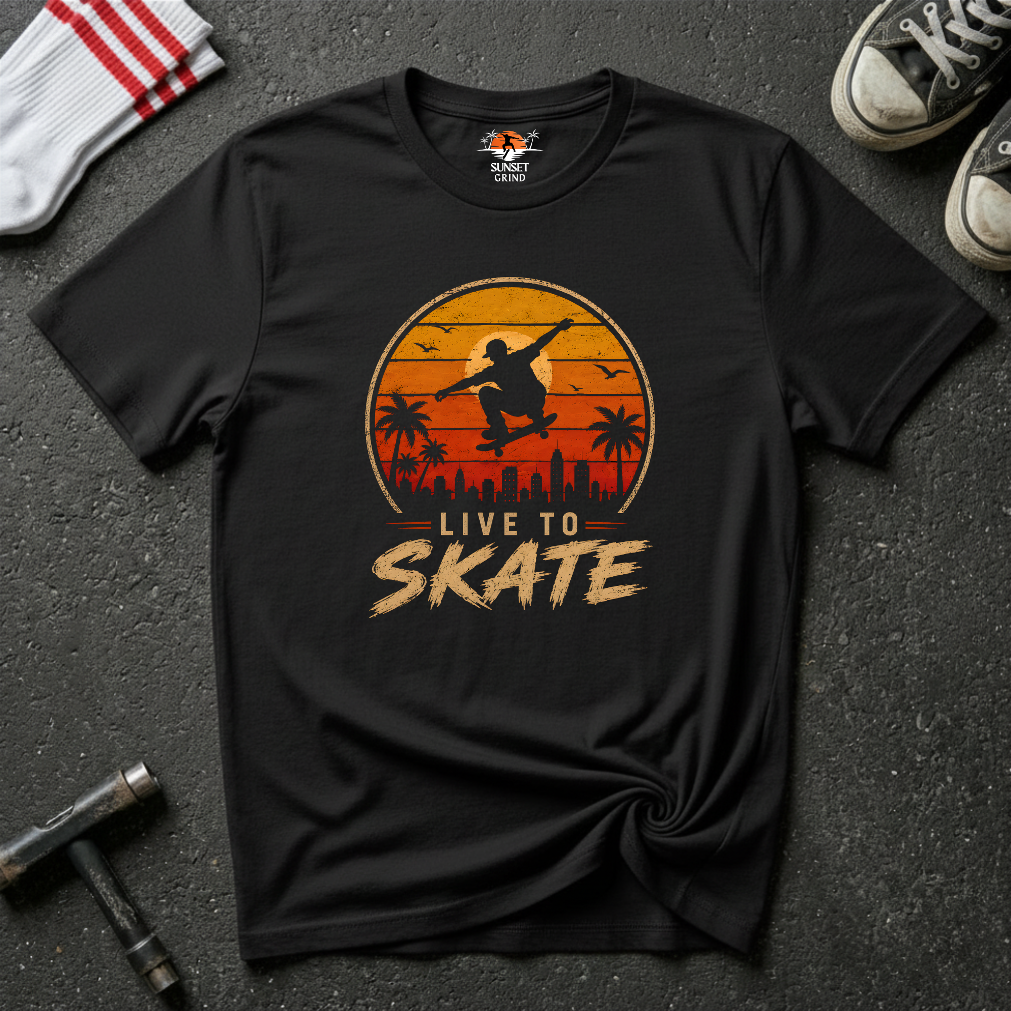 LIVE TO SKATE T-Shirt