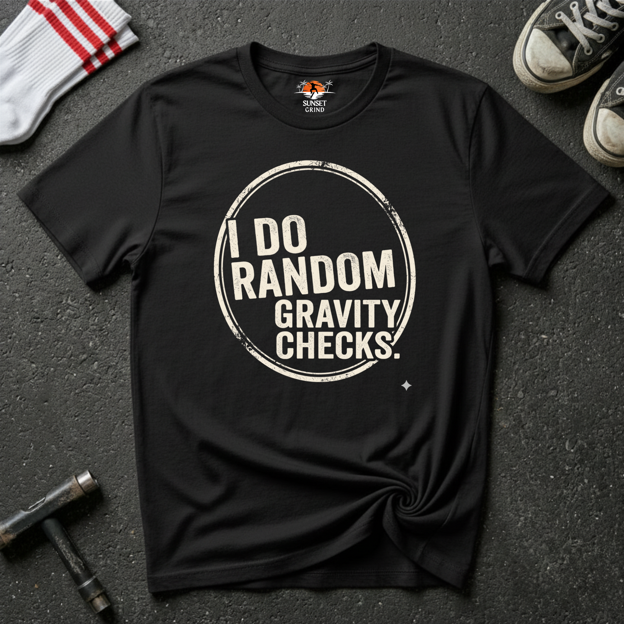 GRAVITY CHECKS-CIRCLE T-Shirt