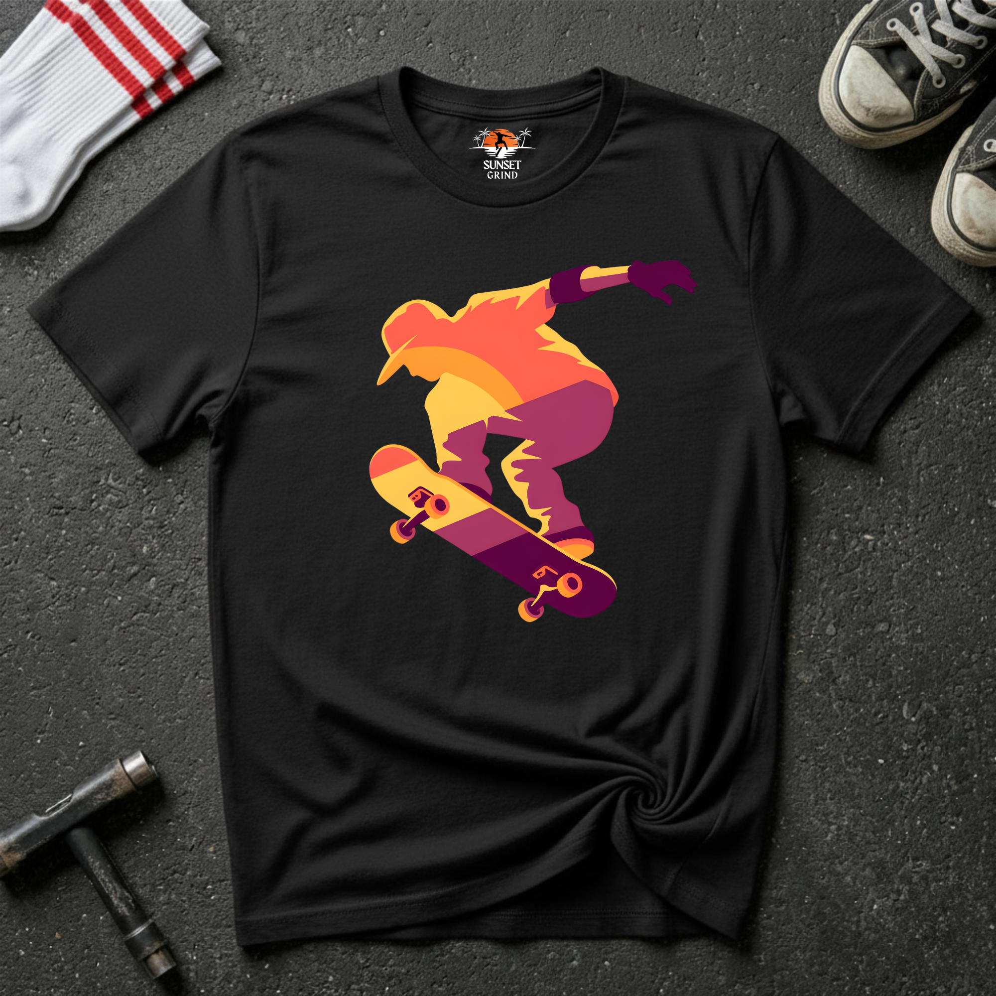 SUNSET SKATER T-Shirt