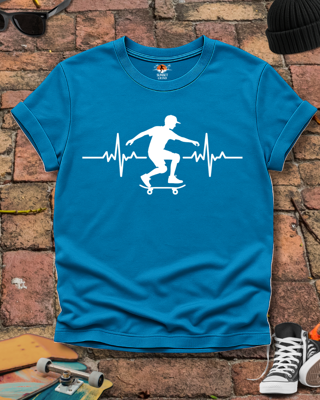 SKATEBOARDING CARDIOGRAM T-Shirt