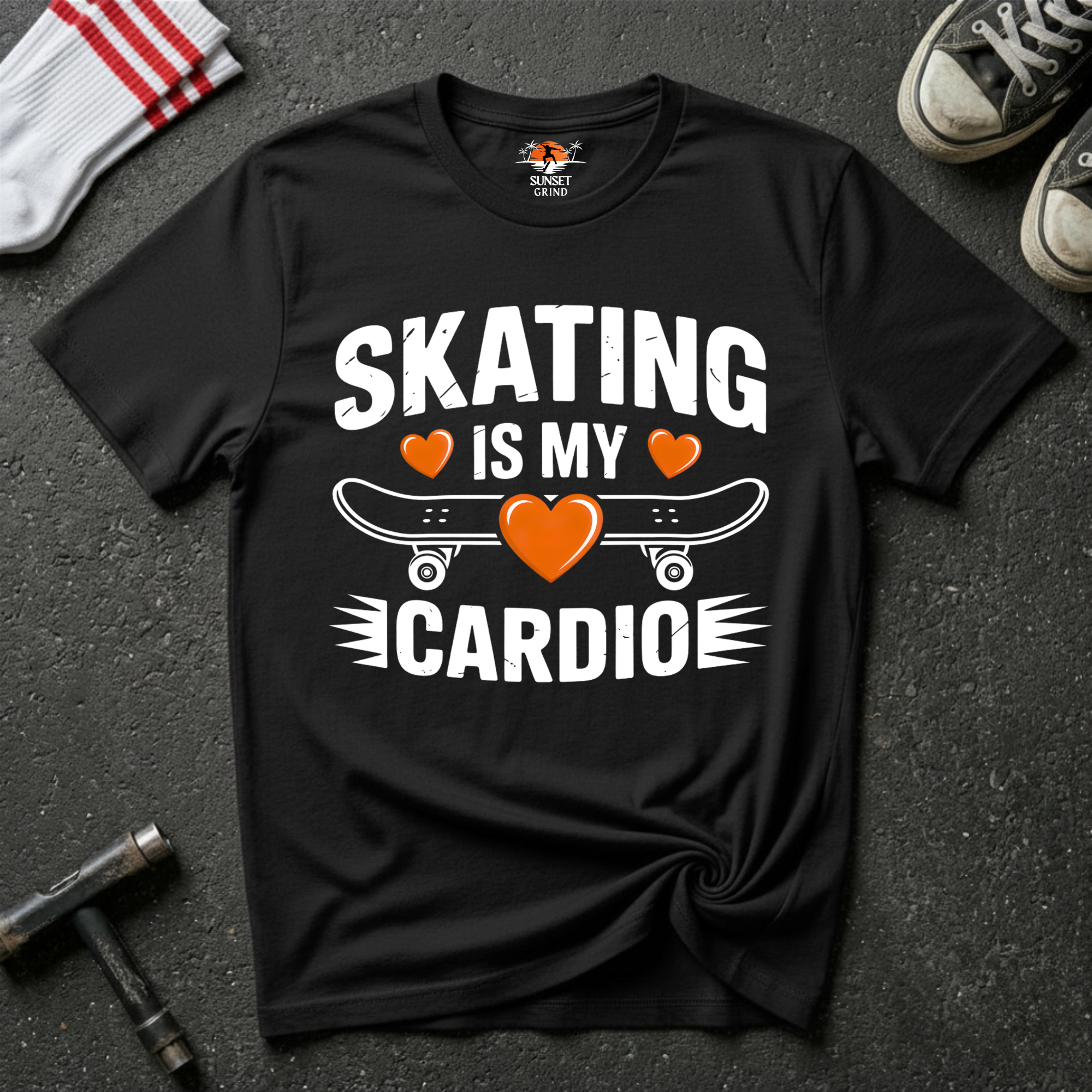 SKATING IS MY CARDIO 2 T-Shirt