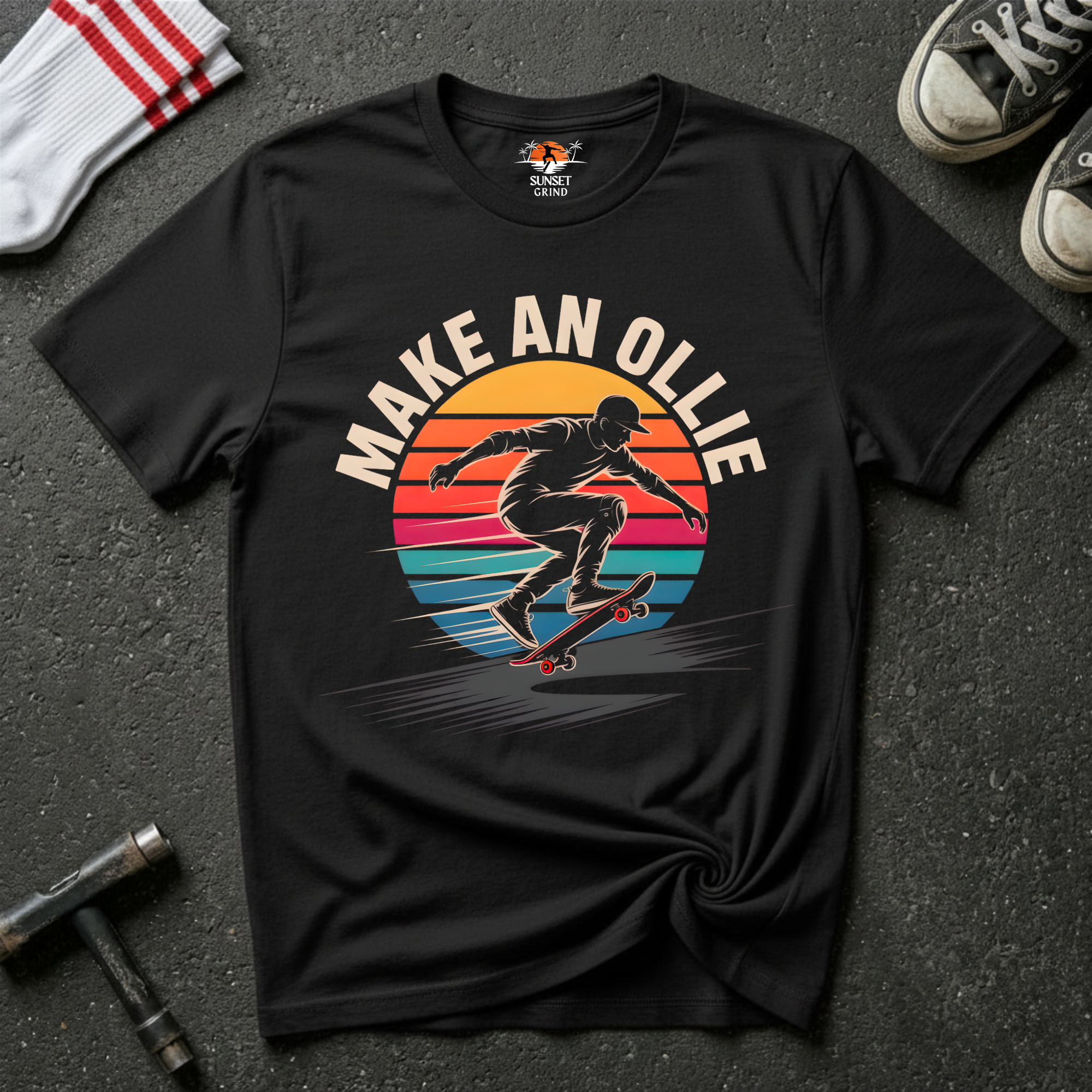 MAKE AN OLLIE SKATE PULSE T-Shirt