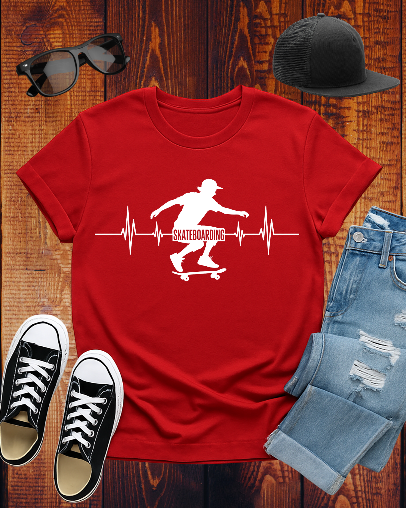 SKATEBOARDING CARDIOGRAM 2 T-Shirt