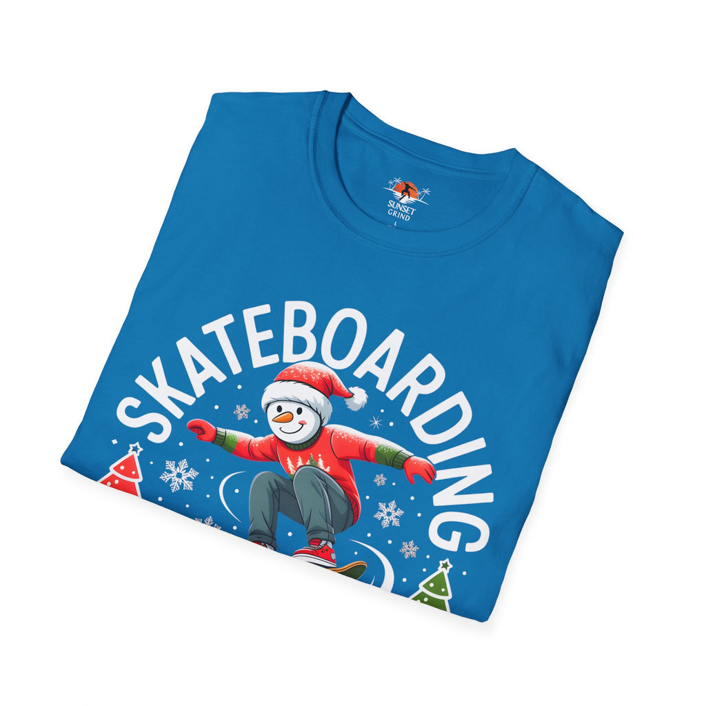 SKATEBOARDING SNOWMAN T-Shirt