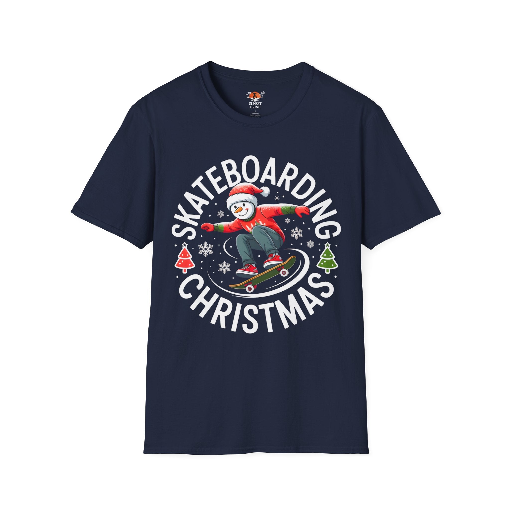 SKATEBOARDING SNOWMAN T-Shirt