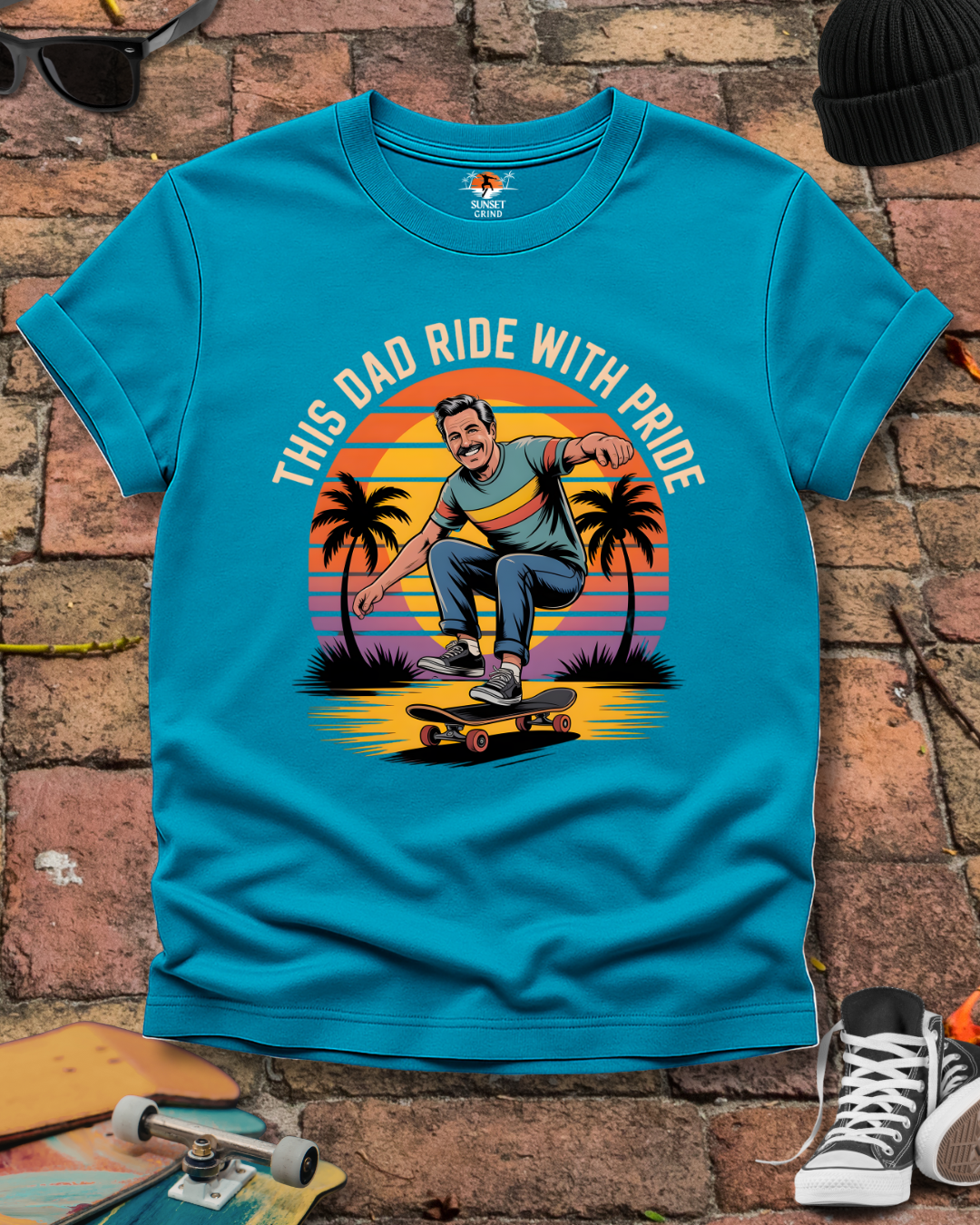 THIS DAD RIDE WITH PRIDE 2 T-Shirt