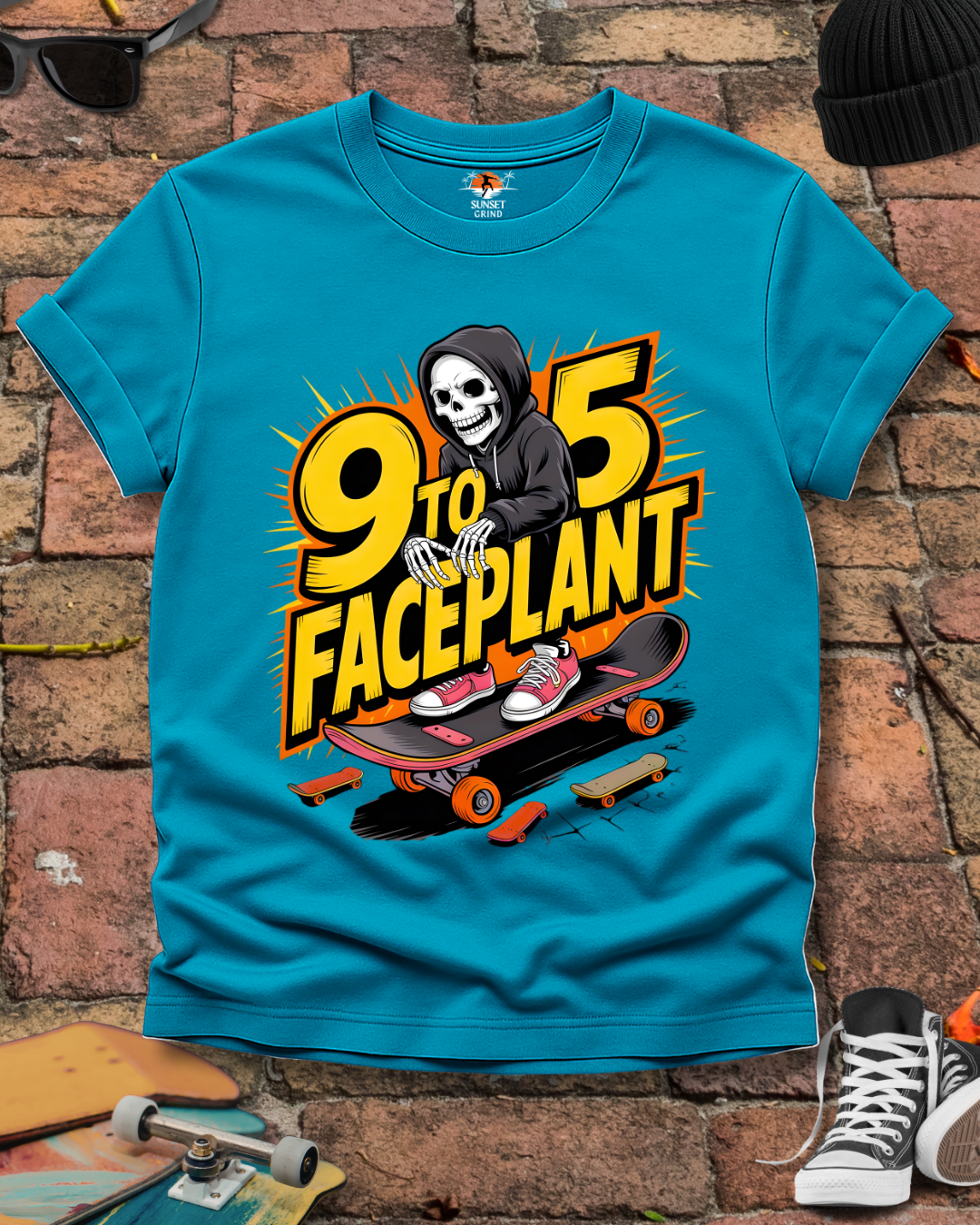 9 TO 5 FACEPLANT T-Shirt