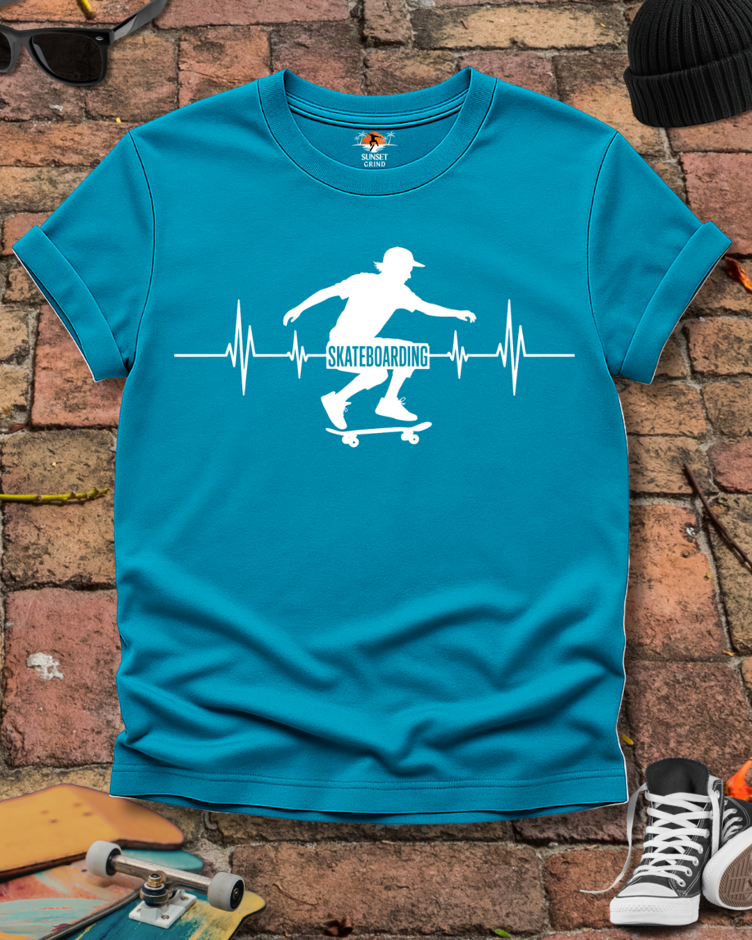 SKATEBOARDING CARDIOGRAM 2 T-Shirt