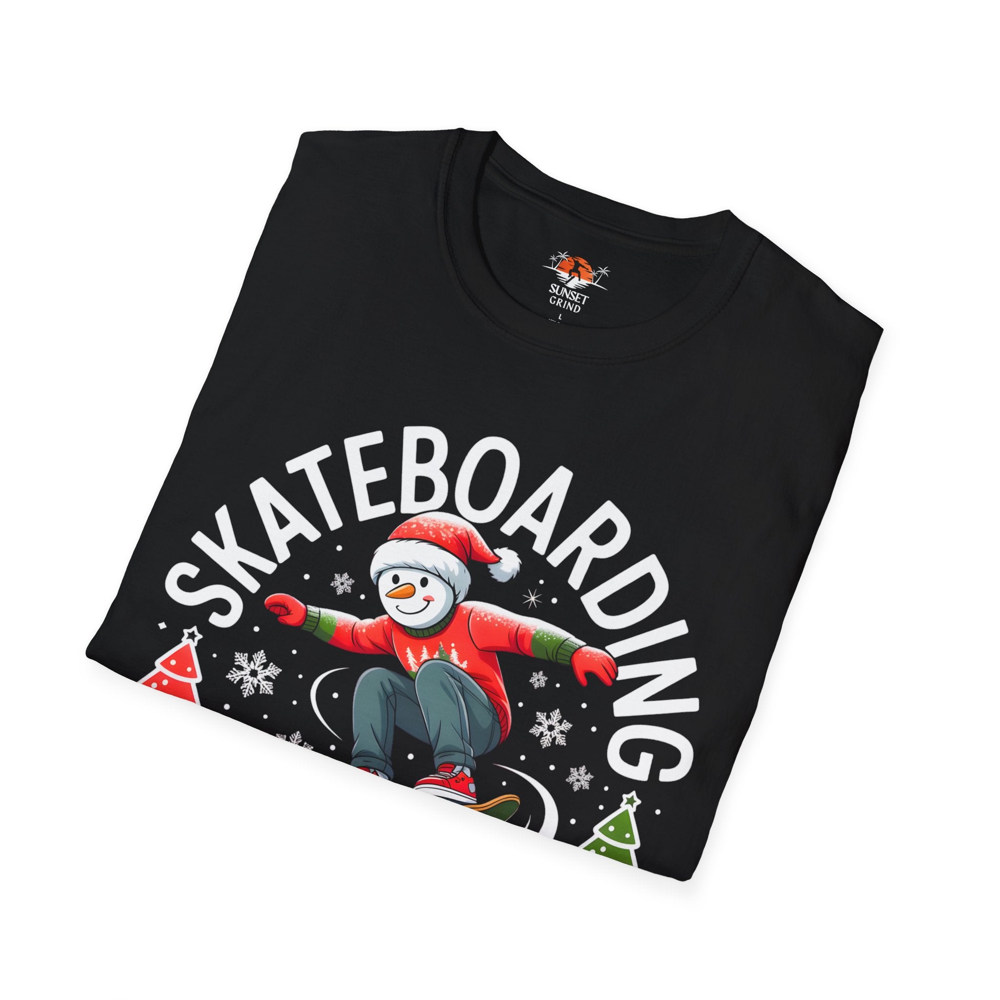 SKATEBOARDING SNOWMAN T-Shirt