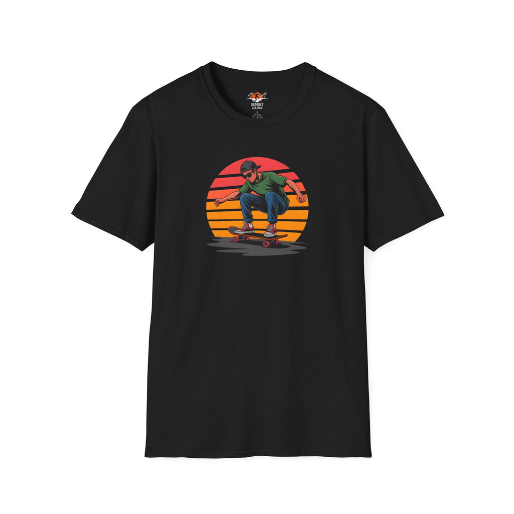 SKATEBOARDING VINTAGE RETRO SUNSET T-Shirt