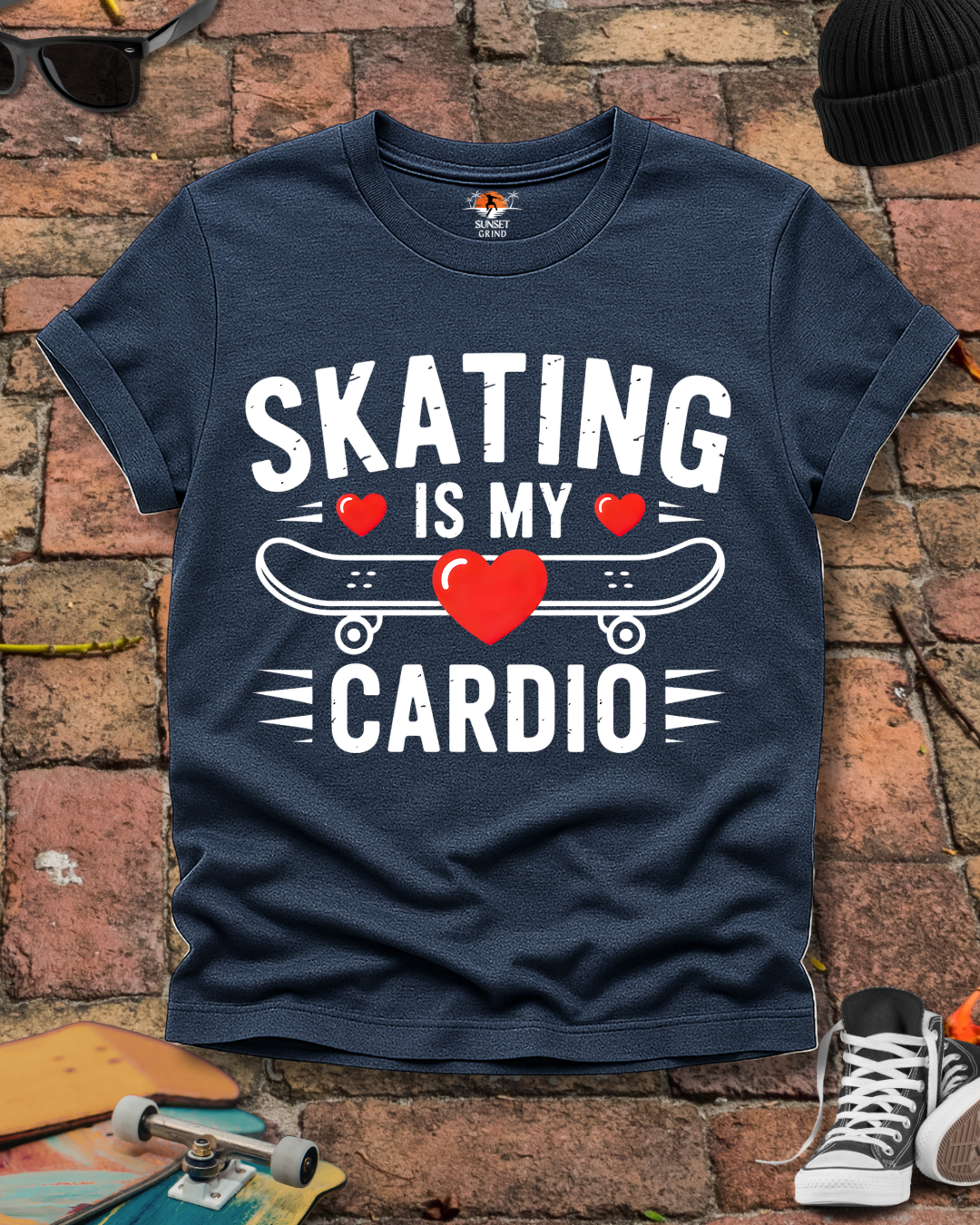 SKATING IS MY CARDIO T-Shirt