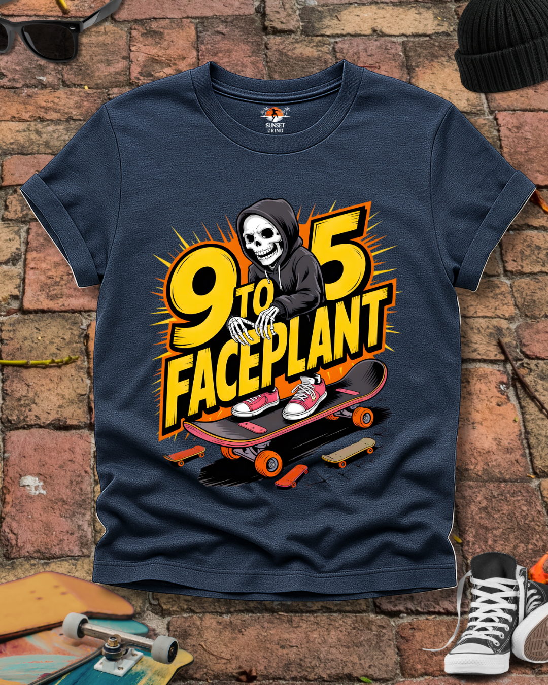 9 TO 5 FACEPLANT T-Shirt