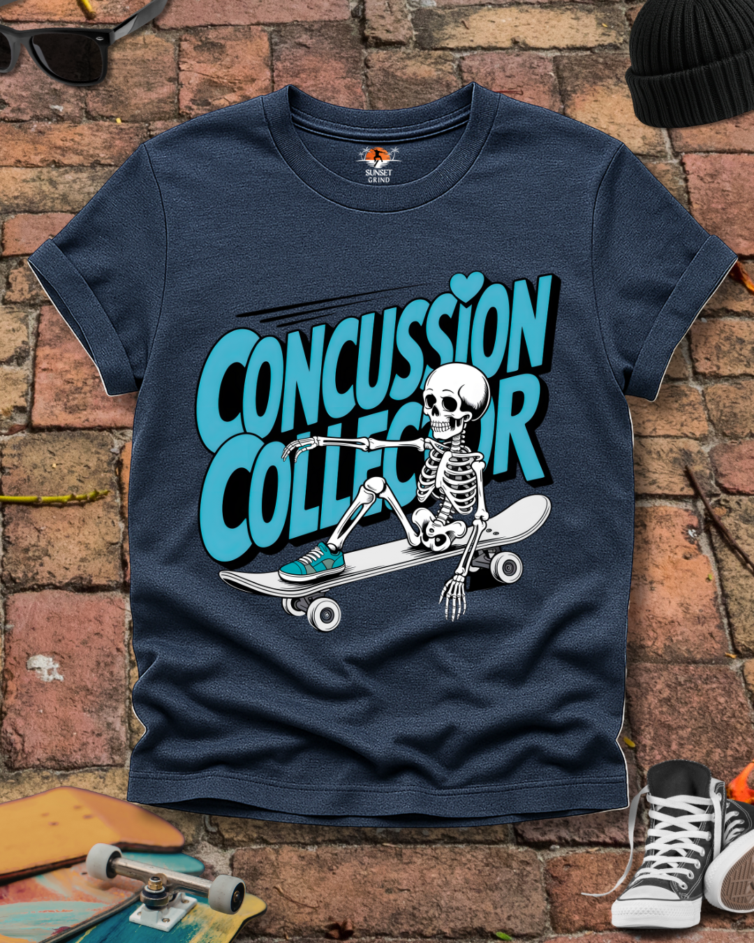 CONCUSSION COLLECTOR TURQUOISE T-Shirt