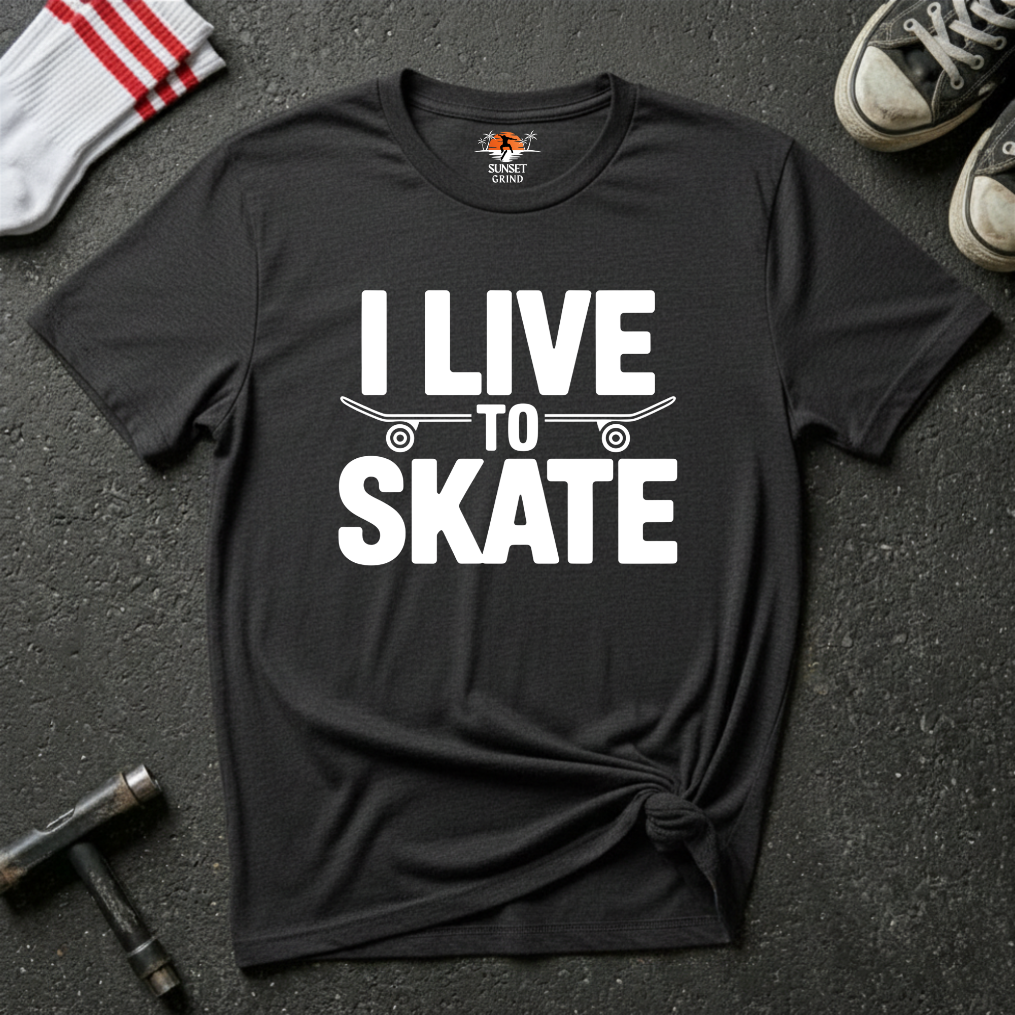 I LIVE TO SKATE T-Shirt