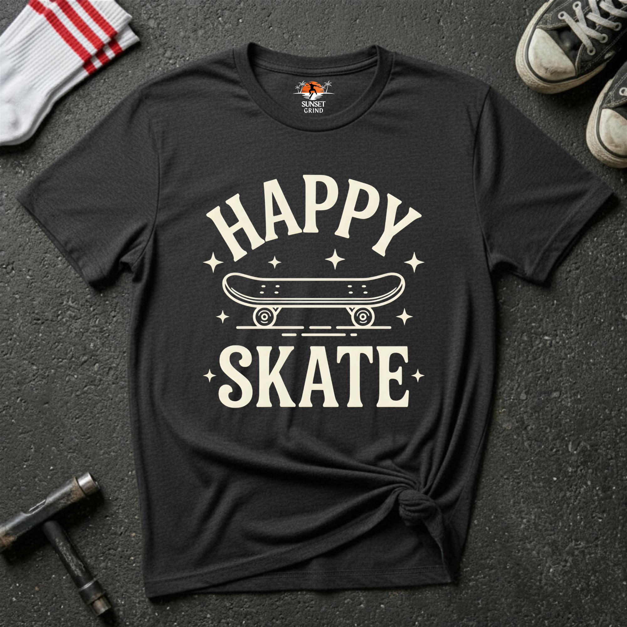 HAPPY SKATE-MINIMAL T-Shirt