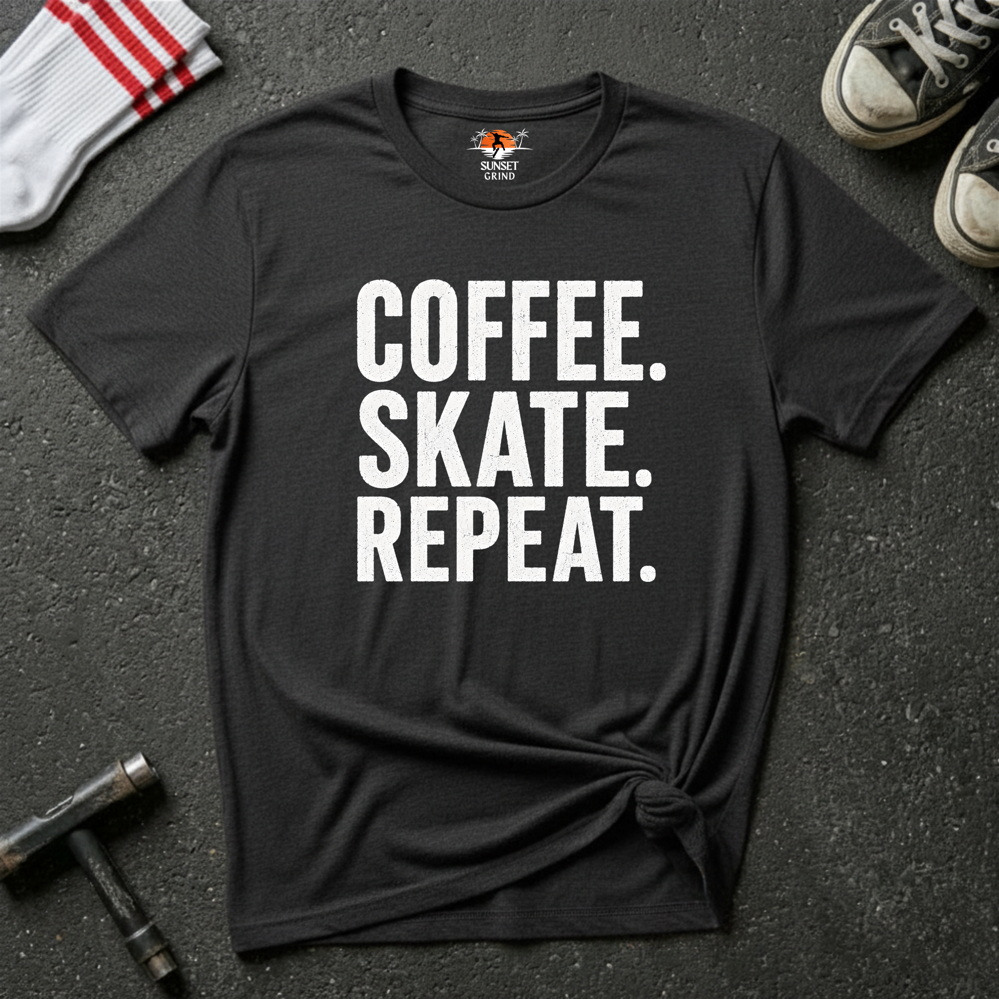 COFFEE.SKATE.REPEAT T-Shirt