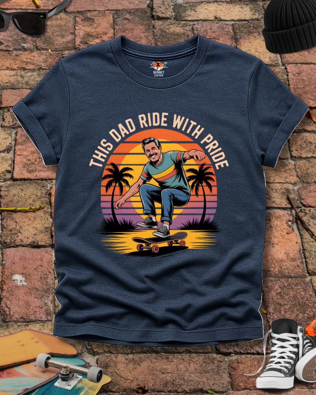 THIS DAD RIDE WITH PRIDE 2 T-Shirt