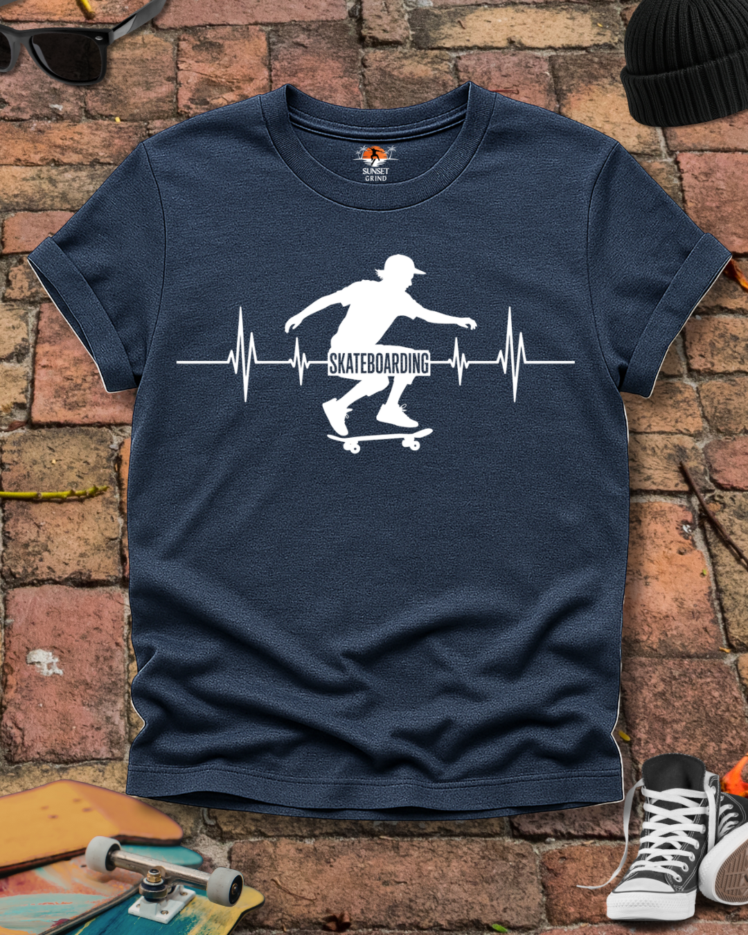 SKATEBOARDING CARDIOGRAM 2 T-Shirt