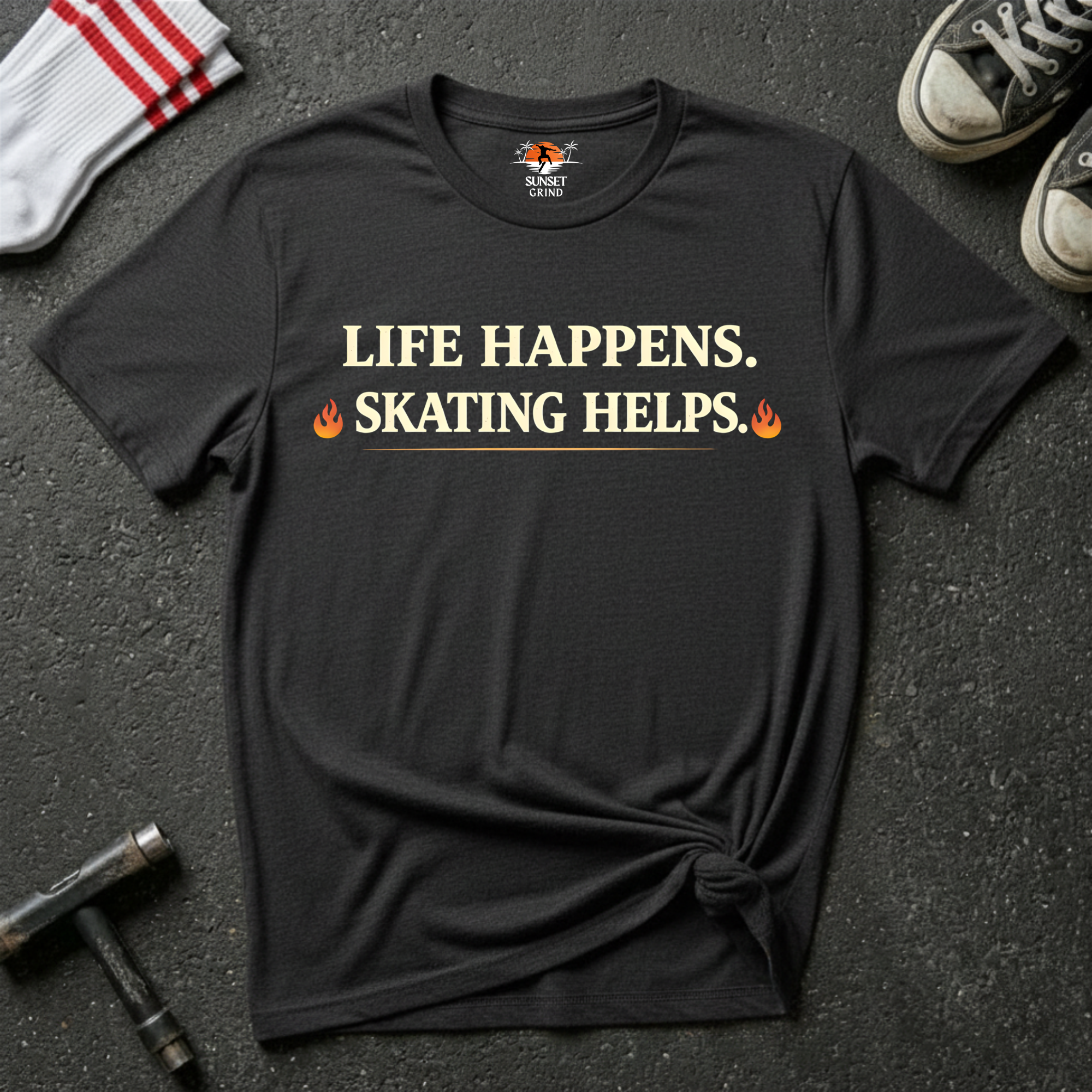 SKATING HELPS T-Shirt