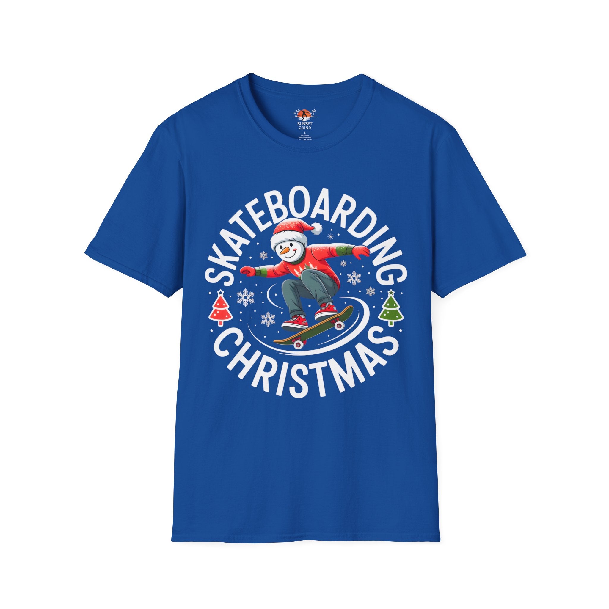 SKATEBOARDING SNOWMAN T-Shirt