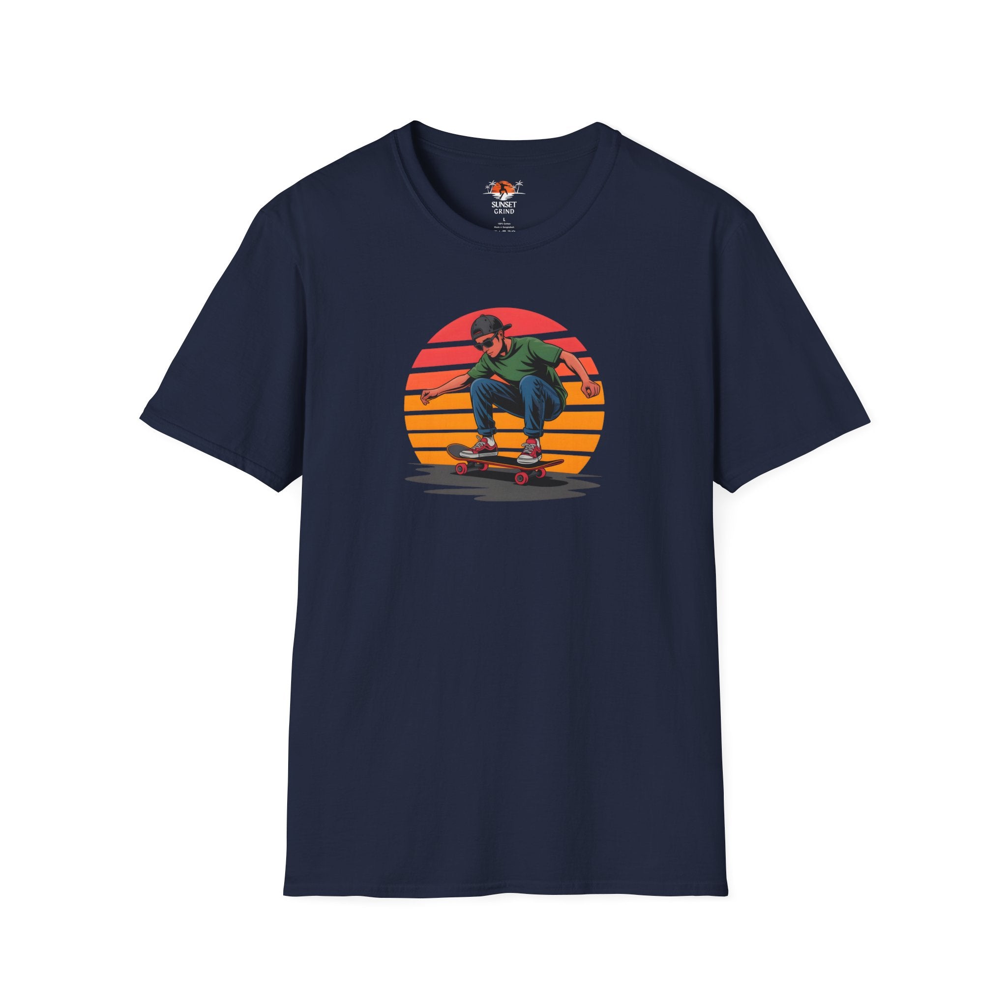 SKATEBOARDING VINTAGE RETRO SUNSET T-Shirt