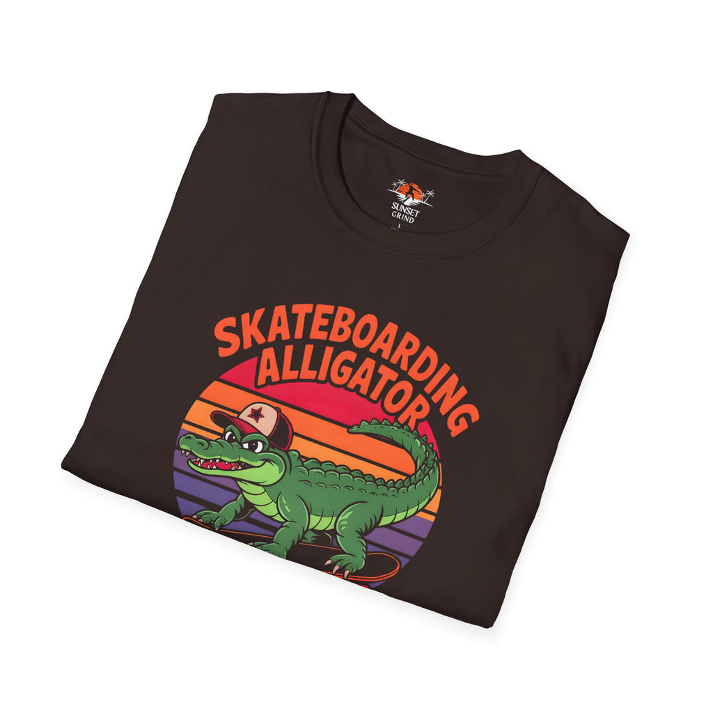 SKATEBOARDING ALLIGATOR T-Shirt