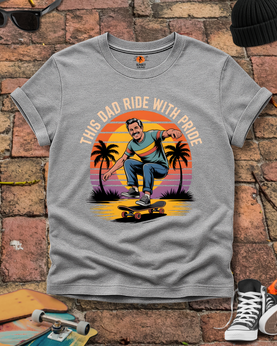 THIS DAD RIDE WITH PRIDE 2 T-Shirt