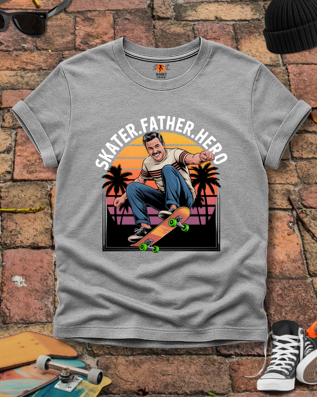 SKATER.FATHER.HERO T-Shirt
