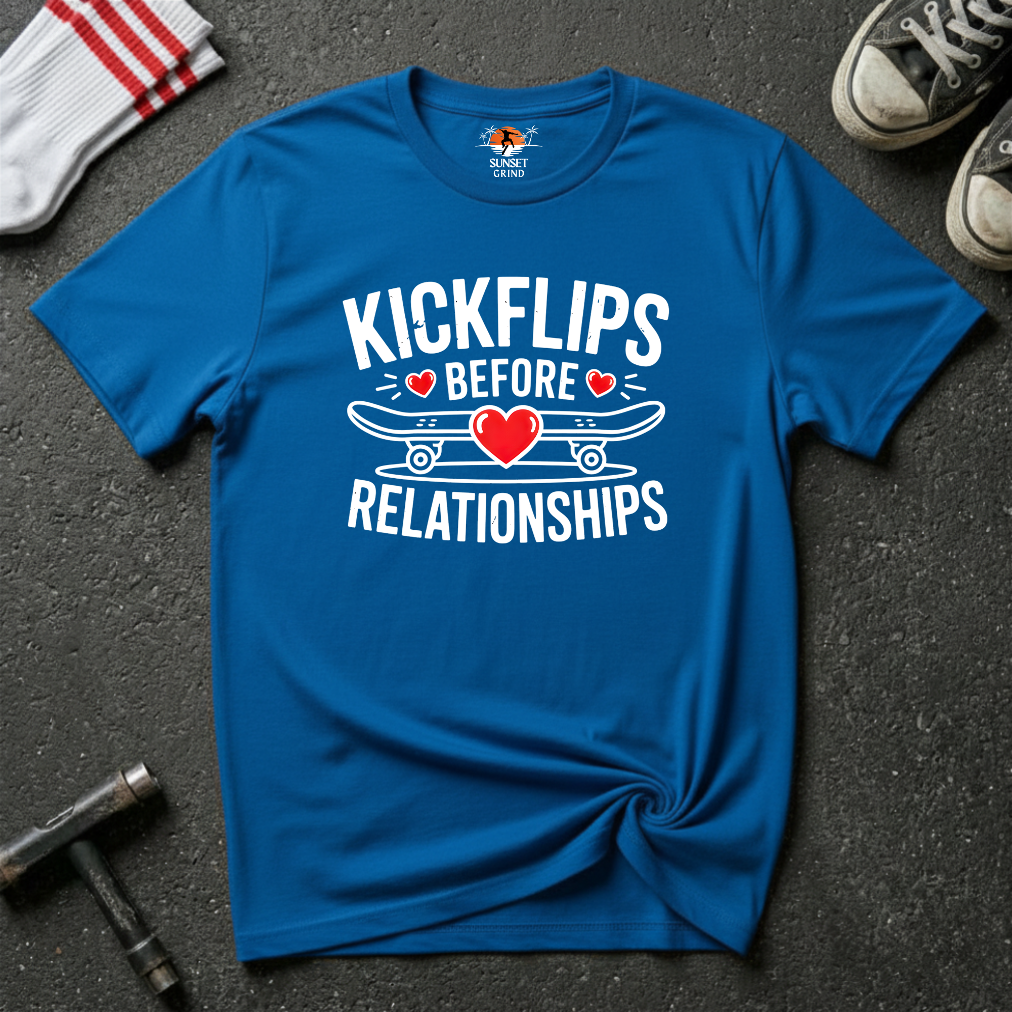 KICKFLIPS BEFORE RELATIONSHIPS T-Shirt