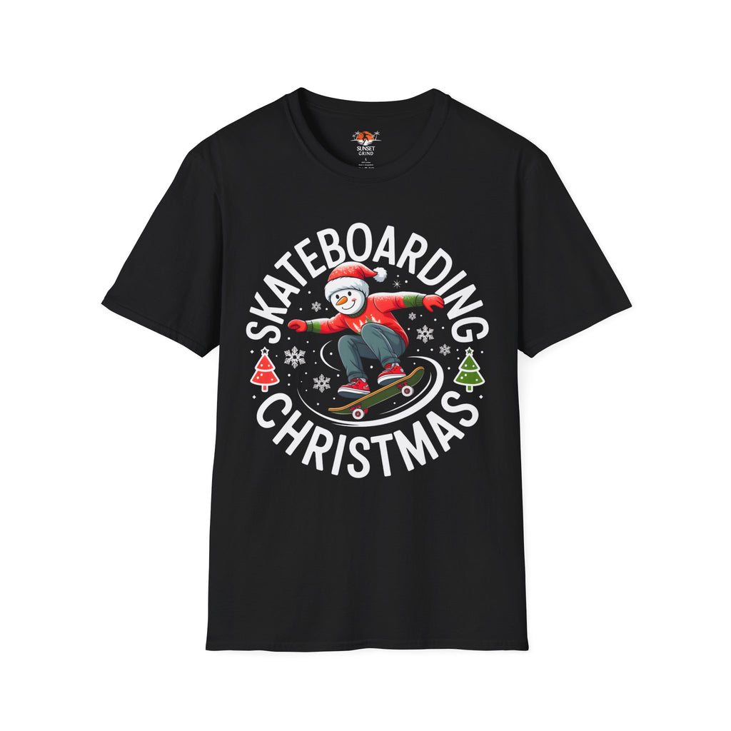 SKATEBOARDING SNOWMAN T-Shirt