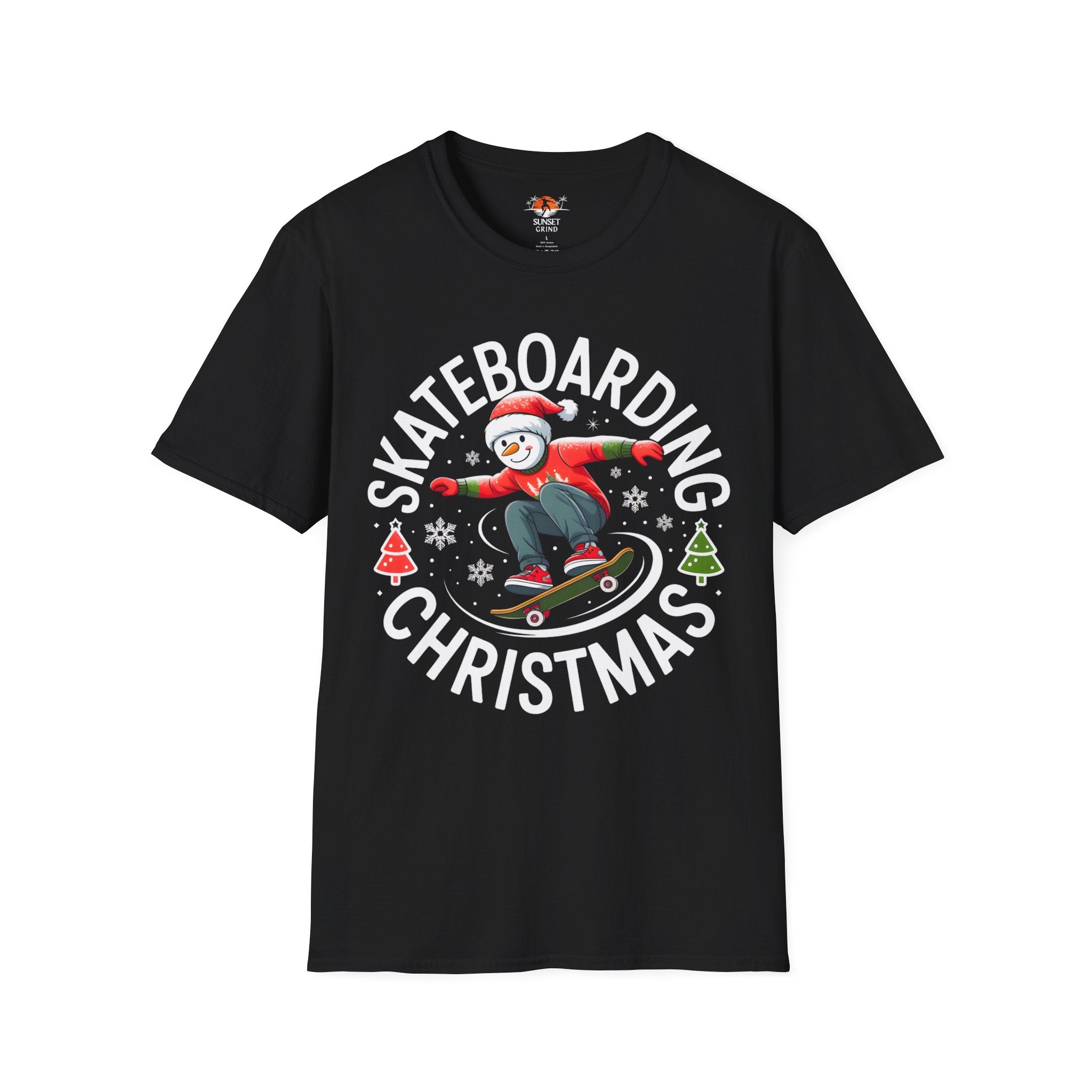 SKATEBOARDING SNOWMAN T-Shirt