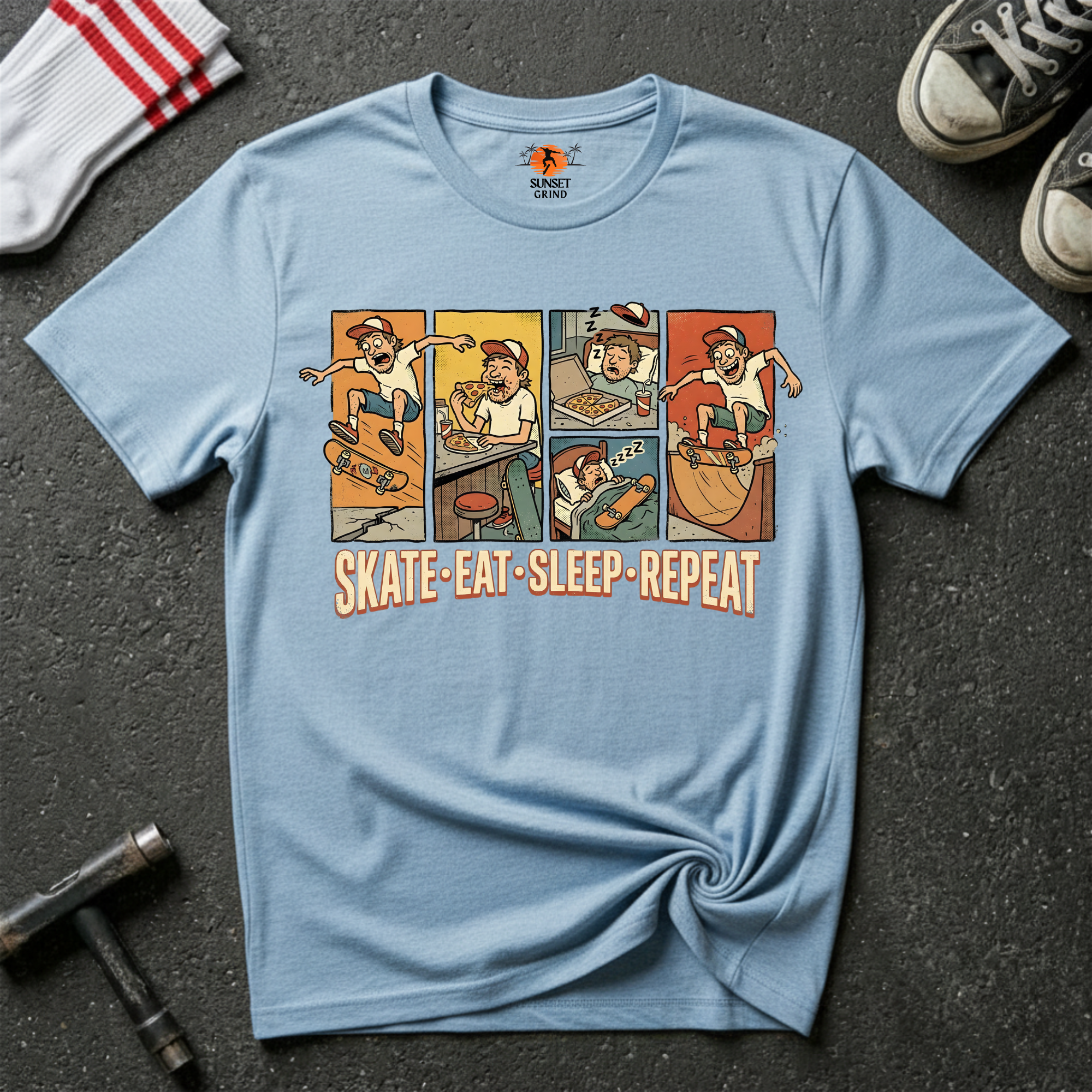 SKATE.EAT.SLEEP.REPEAT. T-Shirt