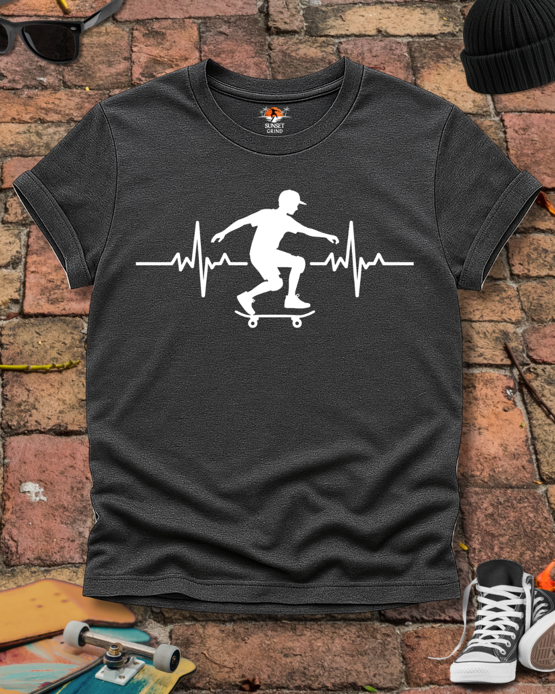 SKATEBOARDING CARDIOGRAM T-Shirt