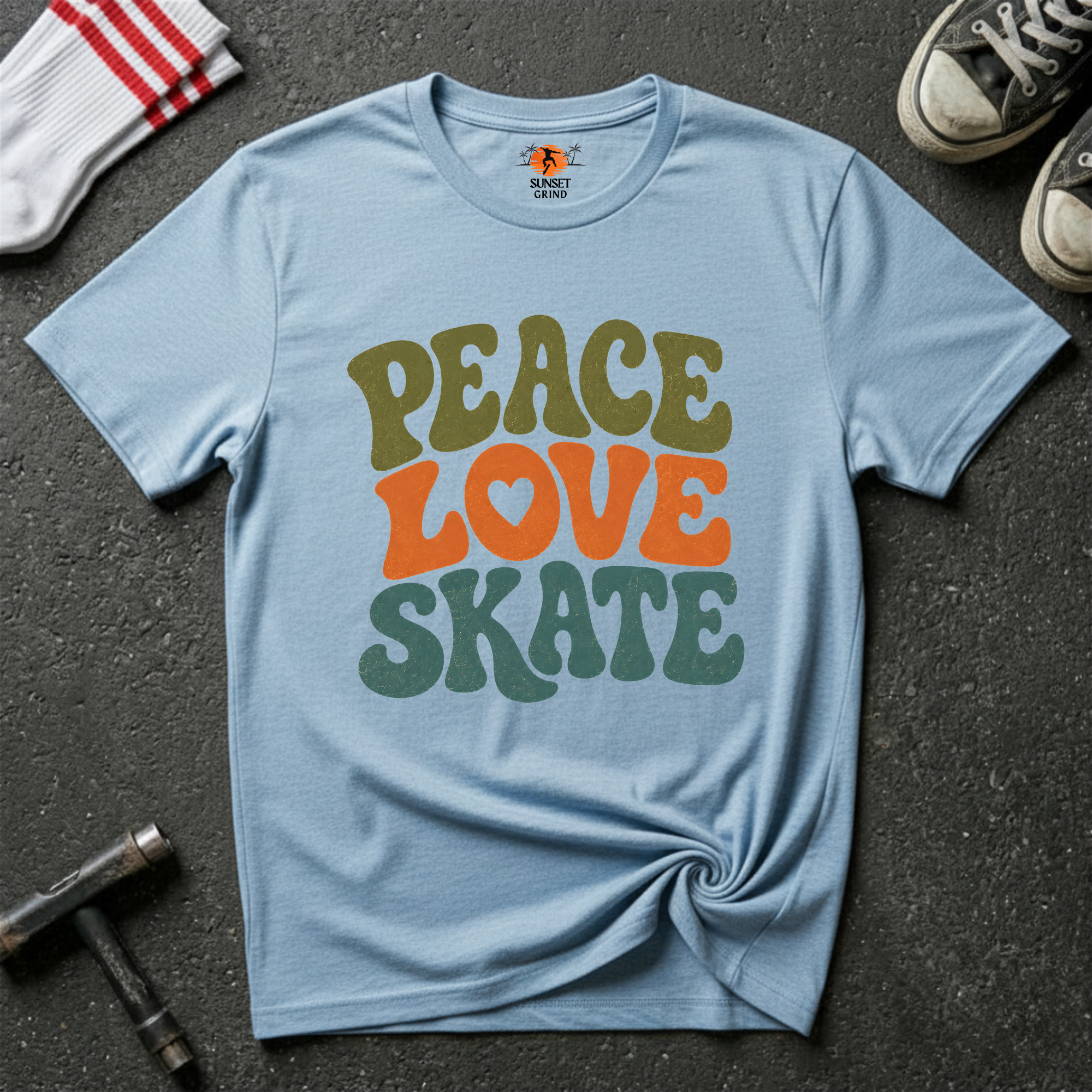PEACE.LOVE.SKATE T-Shirt