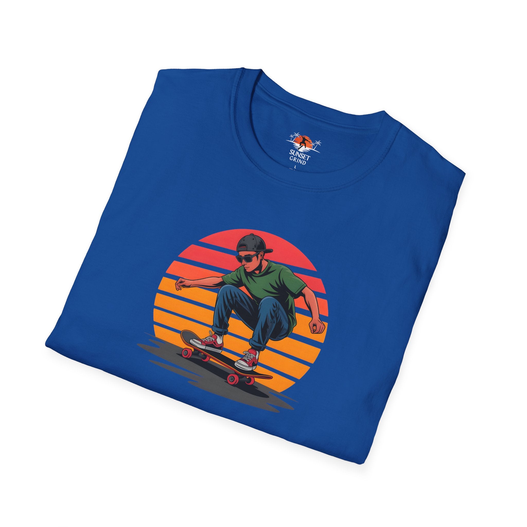 SKATEBOARDING VINTAGE RETRO SUNSET T-Shirt