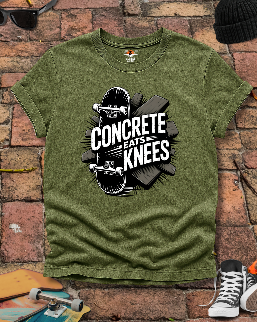 Concrete Eats Knees T-Shirt