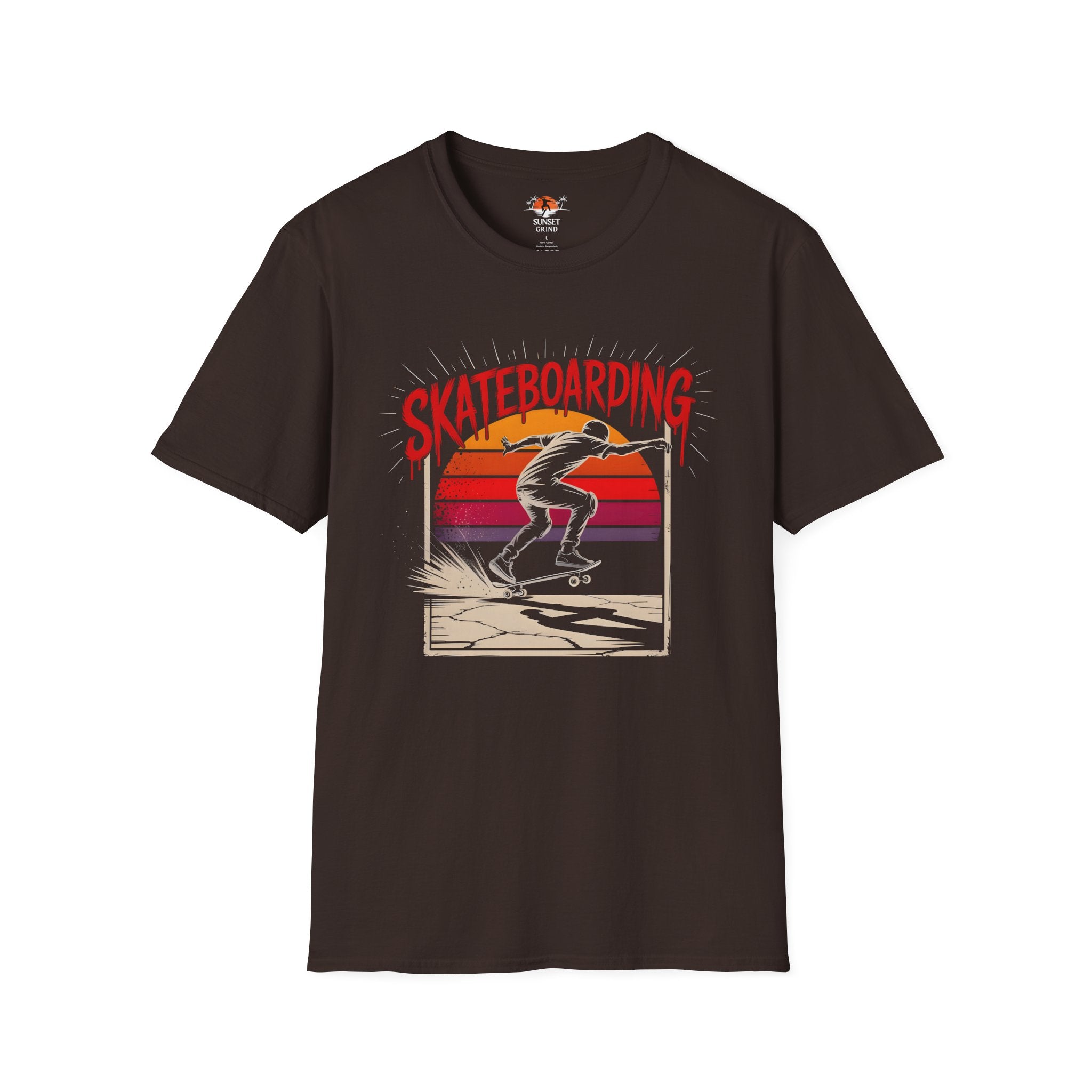 SKATEBOARDING VINTAGE RETRO SUNSET 2 T-Shirt