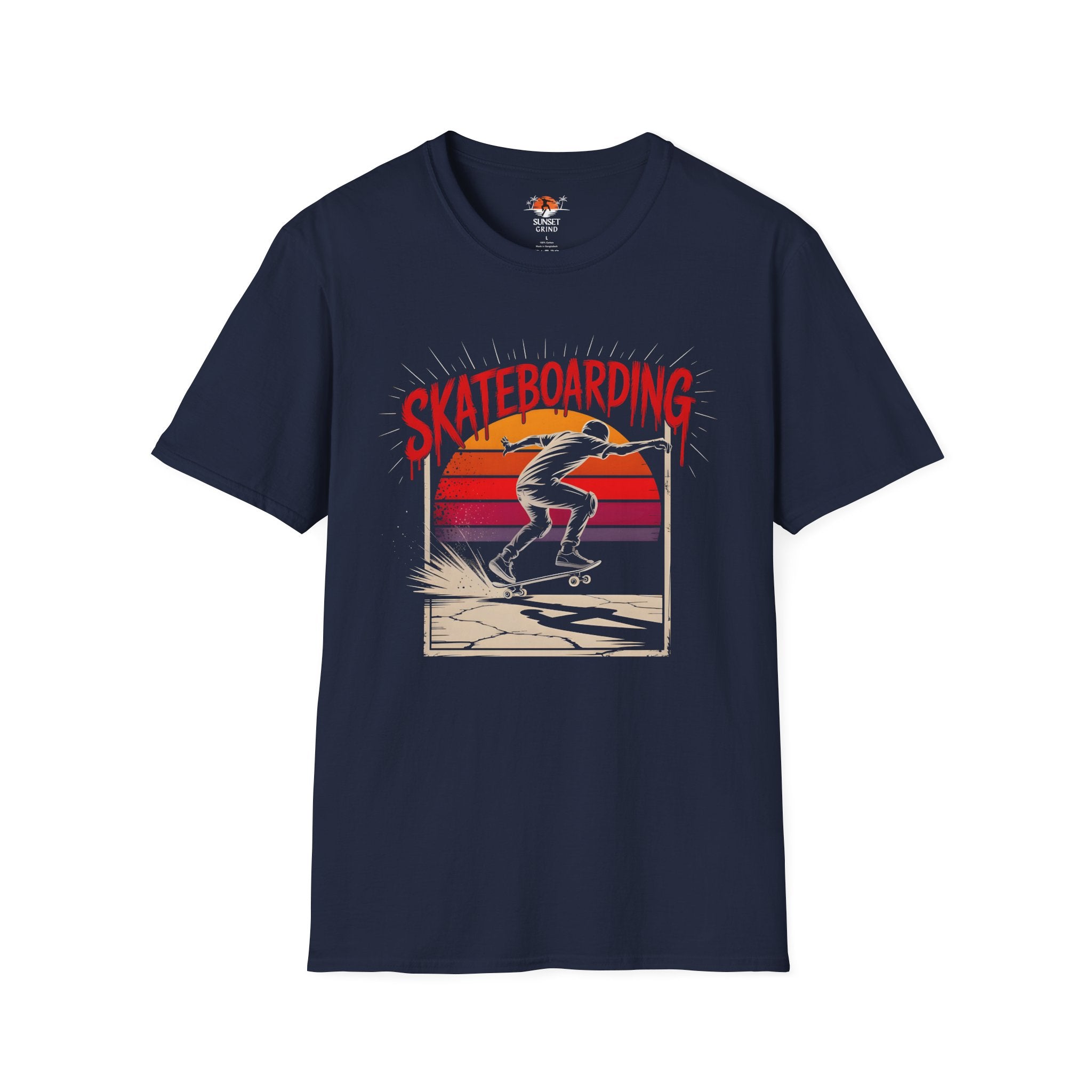 SKATEBOARDING VINTAGE RETRO SUNSET 2 T-Shirt