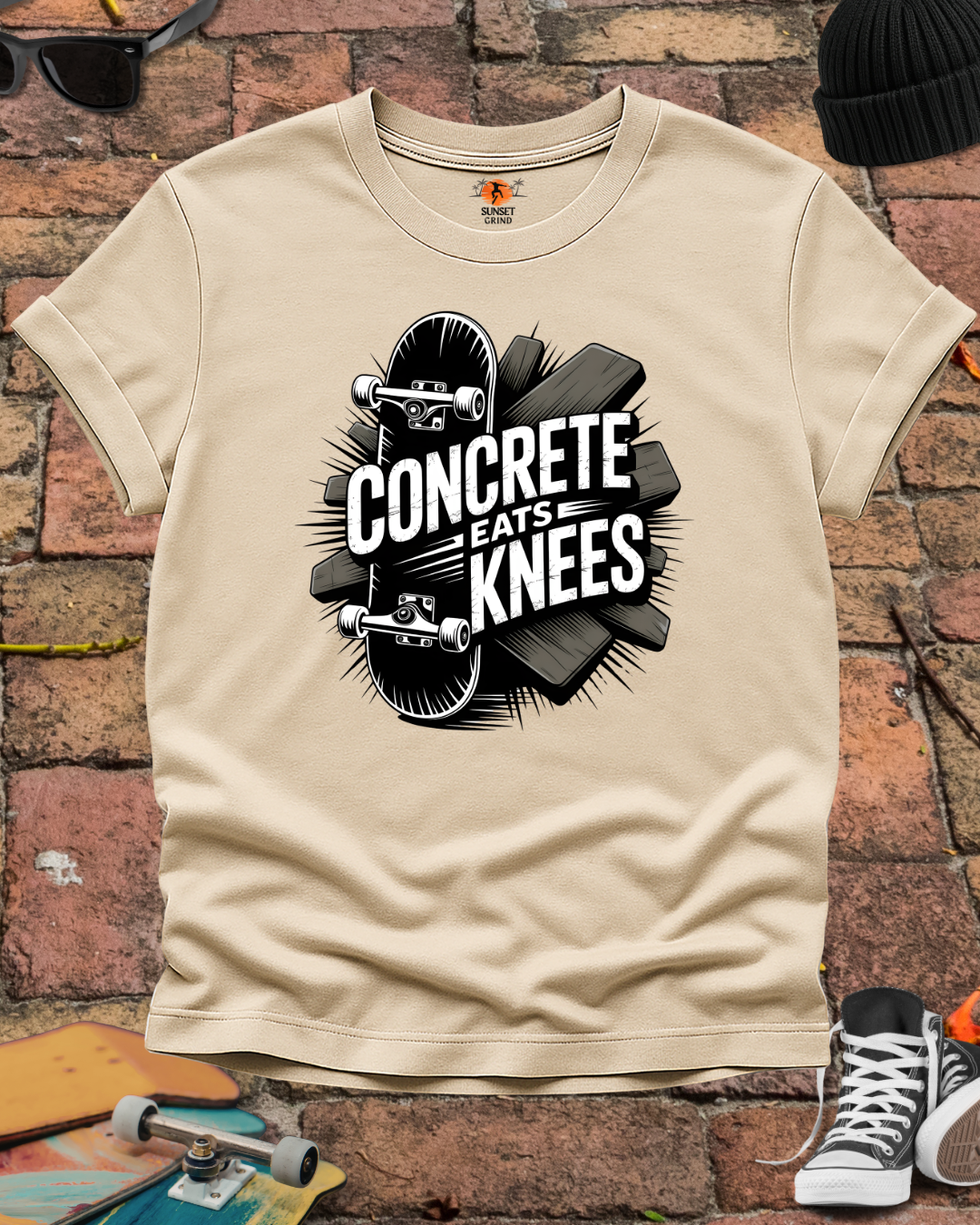 Concrete Eats Knees T-Shirt