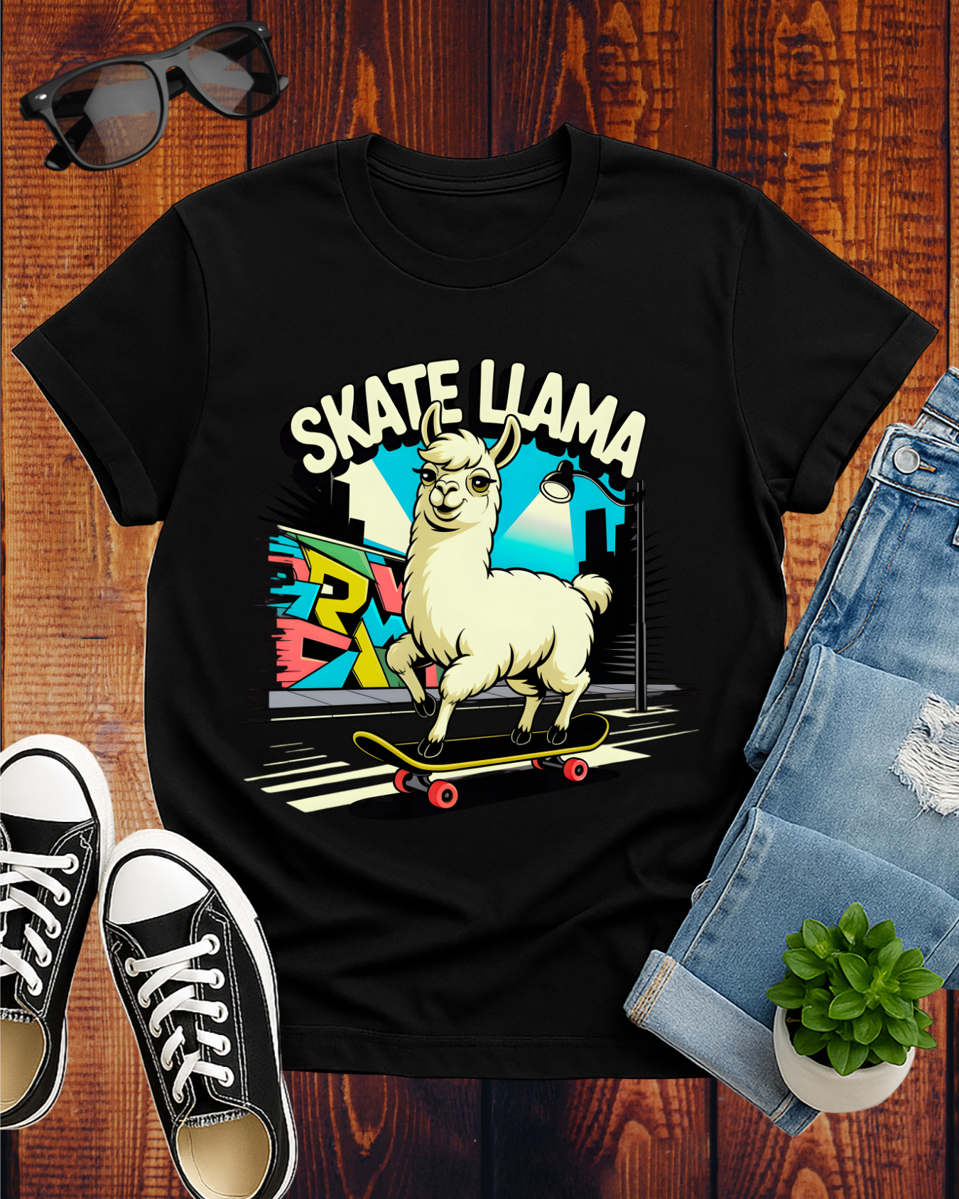 SKATE LLAMA T-Shirt