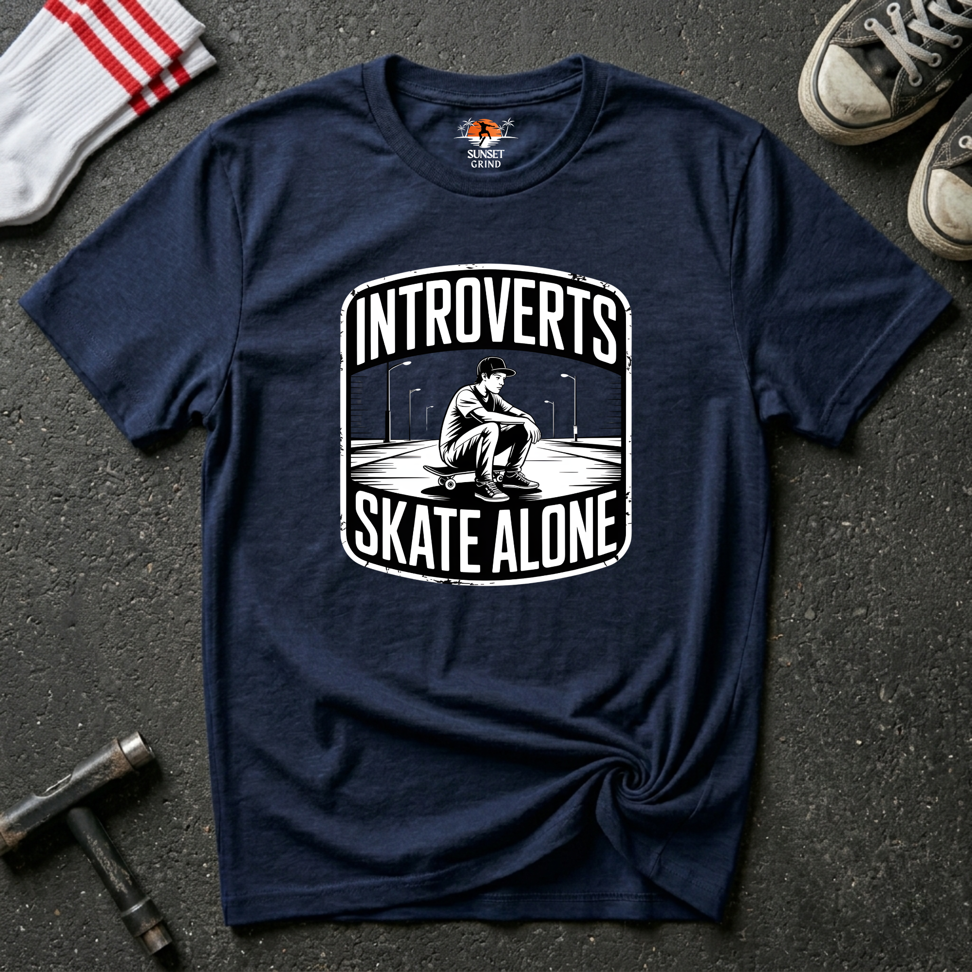 INTROVERTS SKATE ALONE T-Shirt