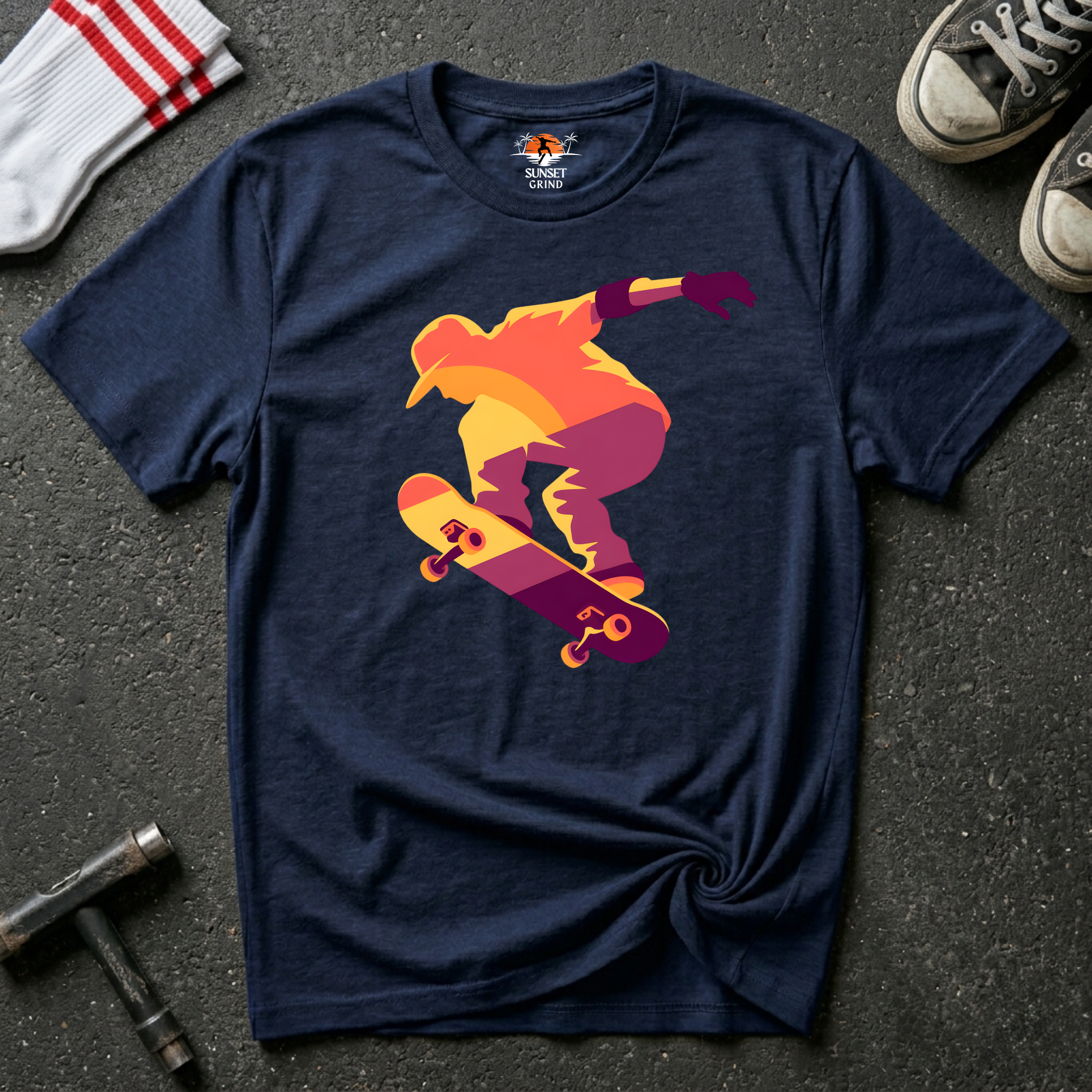 SUNSET SKATER T-Shirt