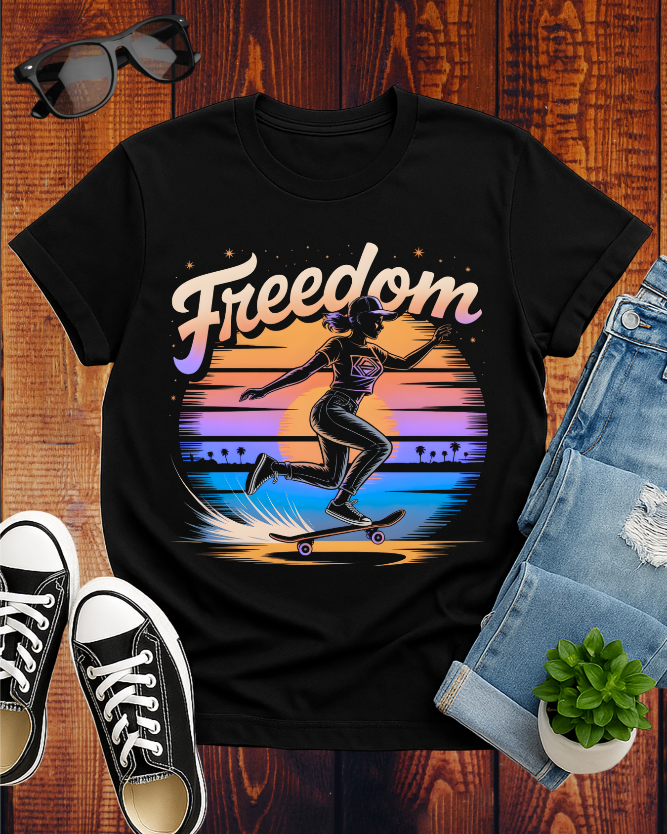 FREEDOM SKATE HORIZON T-Shirt