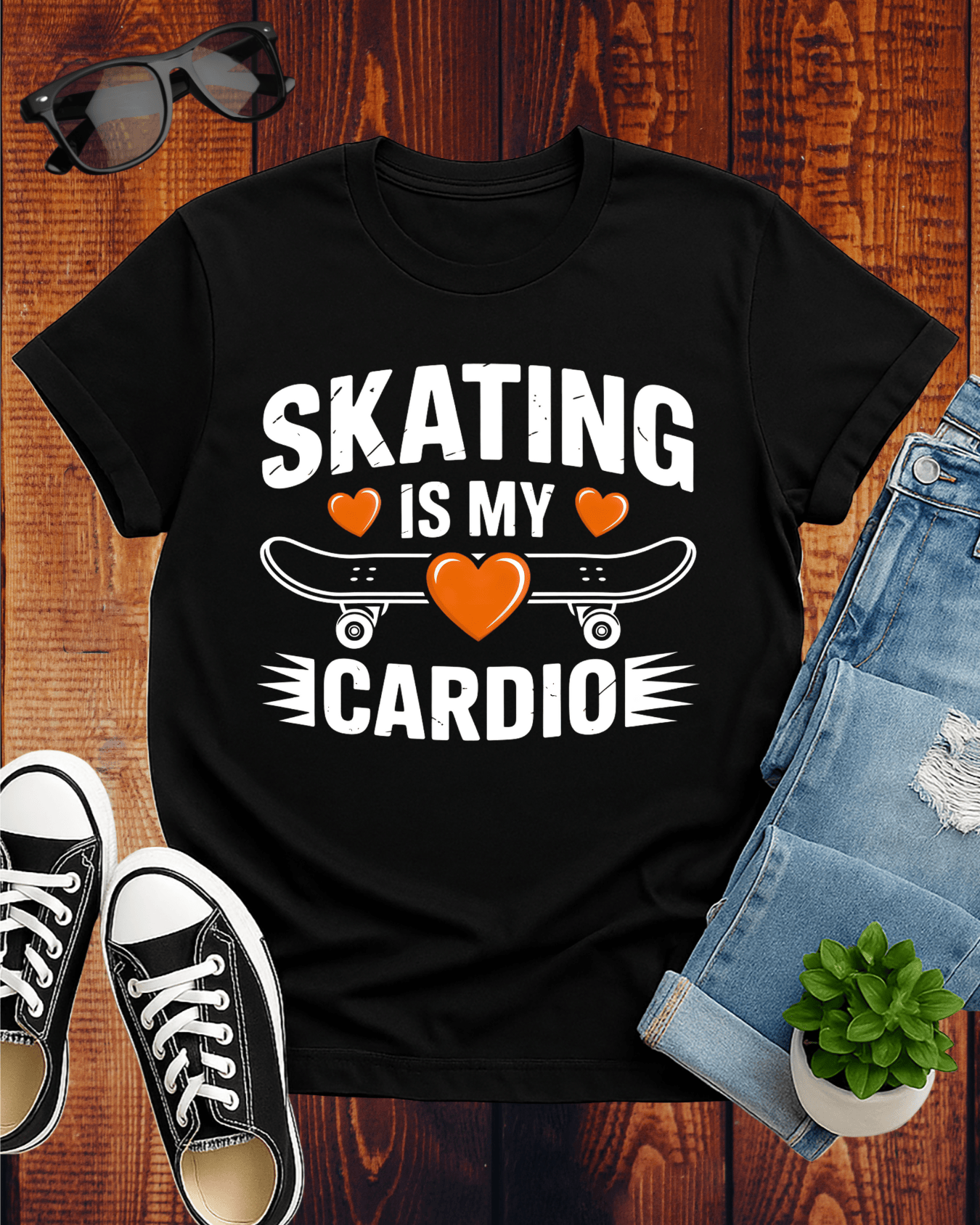 SKATING IS MY CARDIO 2 T-Shirt